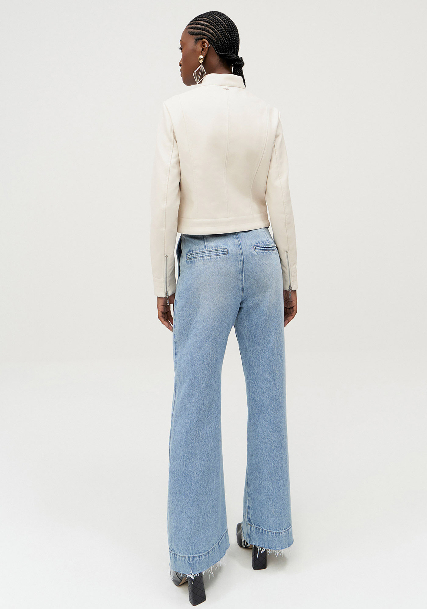 Jaqueta em PU com Z&iacute;per, , large.