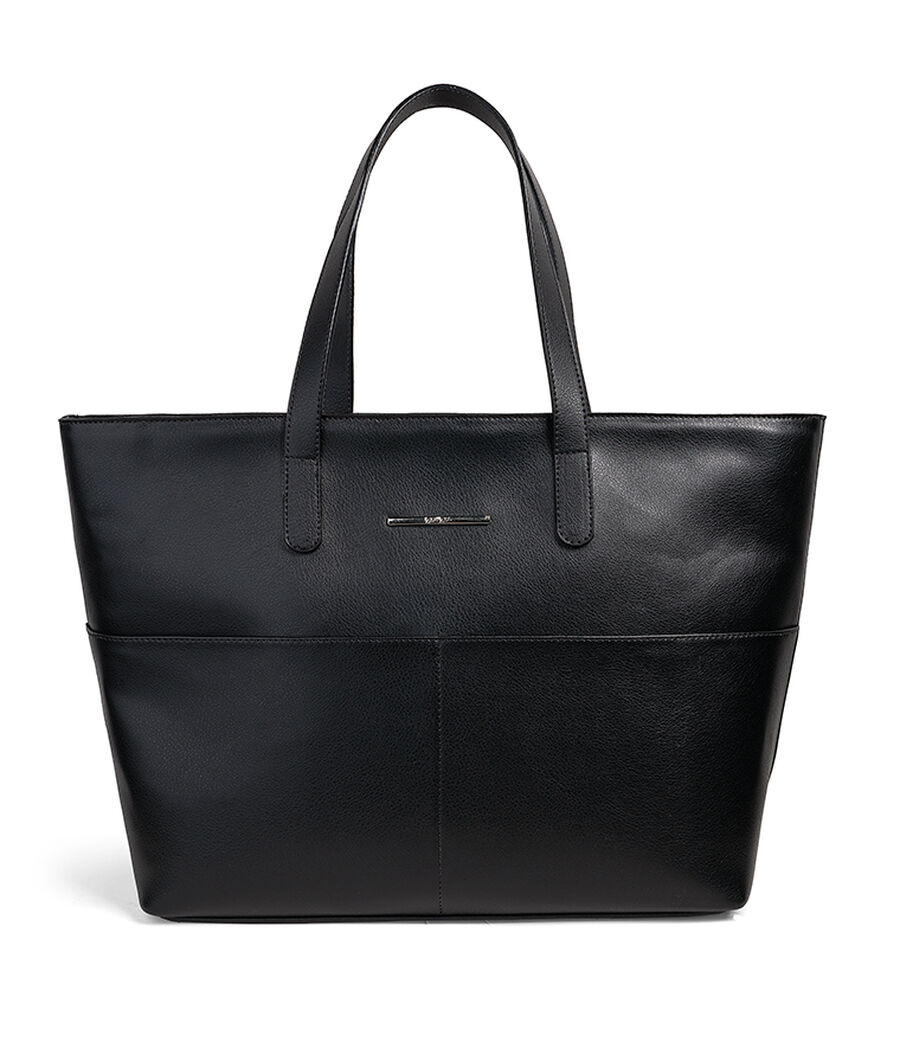 Bolsa Tote Bag Grande com Alças Médias, PRETO REATIVO. Bolsa Tote Bag Grande com Alças Médias, PRETO REATIVO, large.
