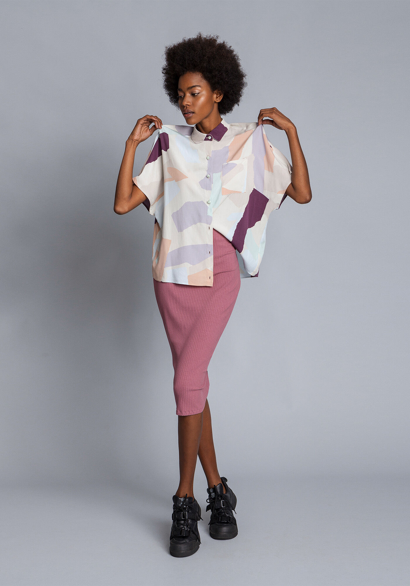 Saia M&iacute;di Cintura Alta, , large.