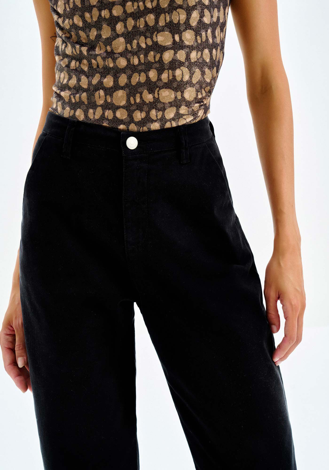 Cal&ccedil;a Sarja Slim Cropped Cintura Alta, PRETO REATIVO, large.