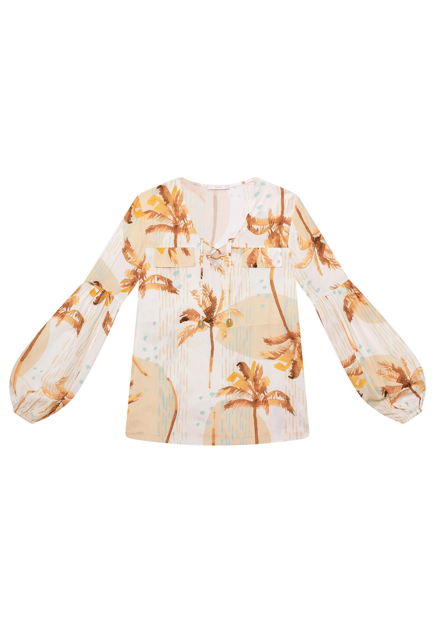 Blusa Manga Longa Estampada, , large.