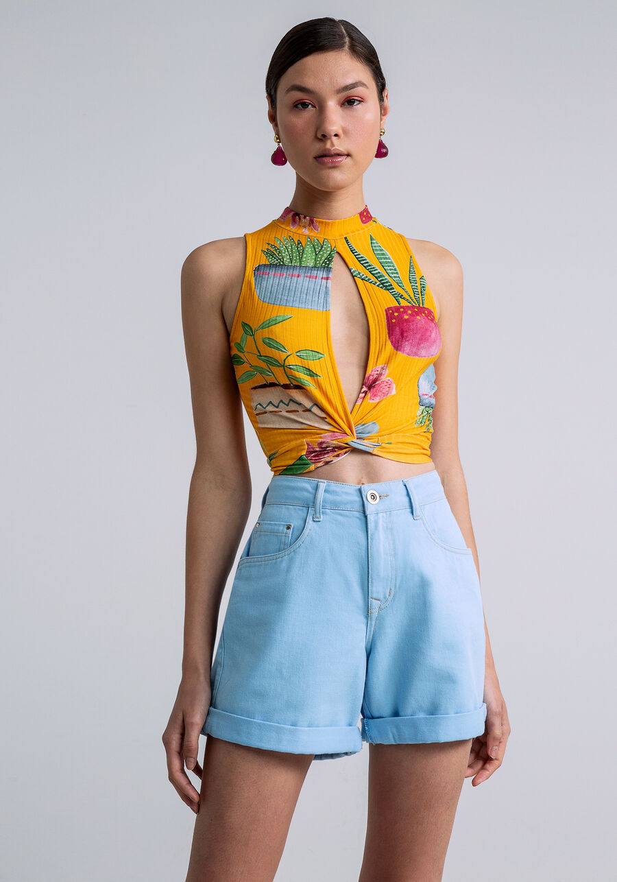 Blusa Cropped Faixa Estampa, . Blusa Cropped Faixa Estampa, , large.