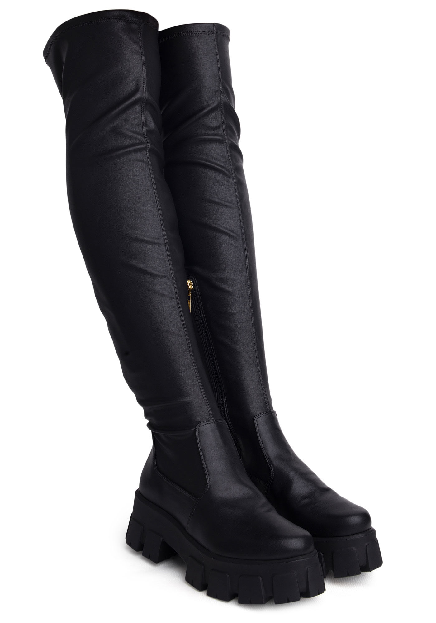 Bota de discount salto cano longo