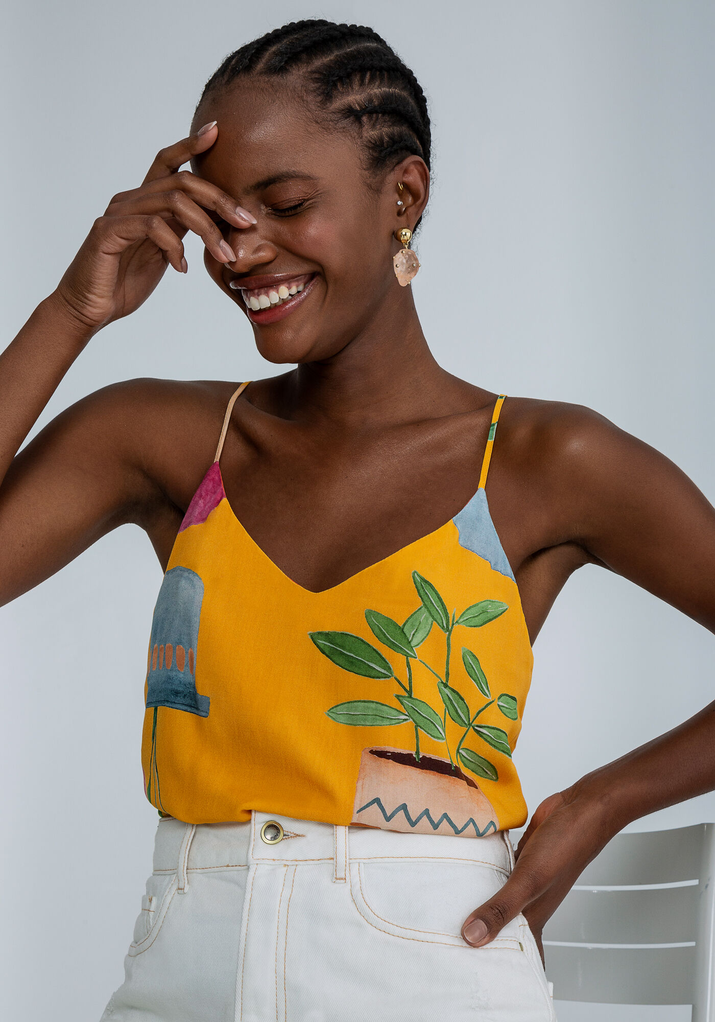 Blusa Al&ccedil;as Detalhe Costas Estampa, , large.