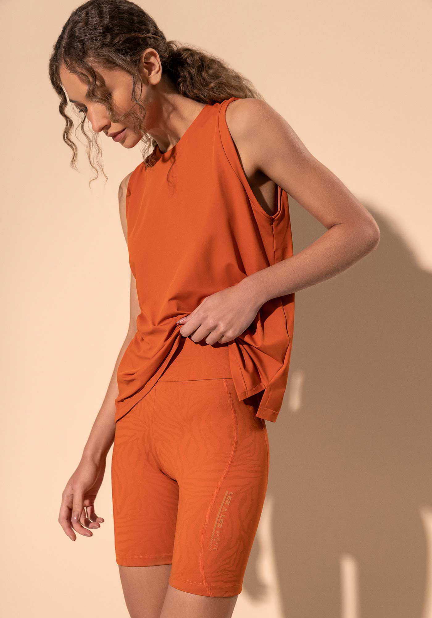 Blusa Sem Mangas Com Prote&ccedil;&atilde;o Solar Move, MARROM TERRACOTA, large.