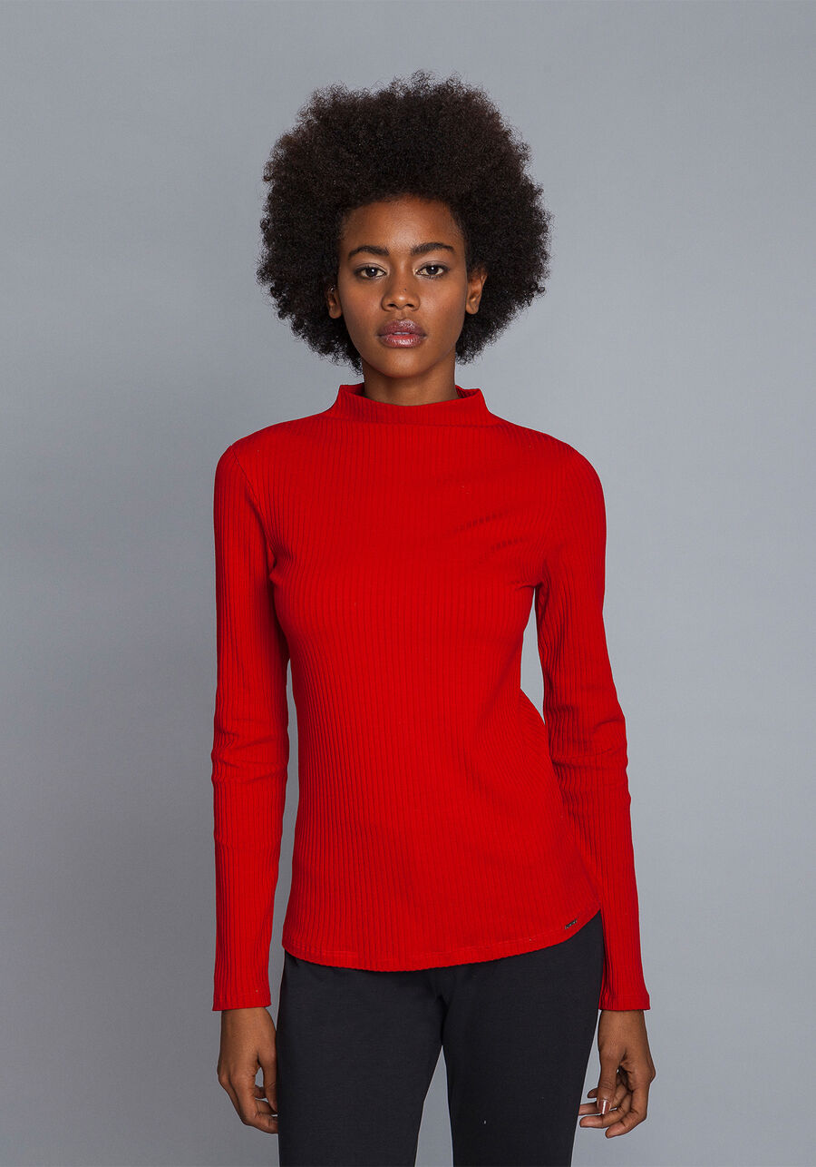 Blusa Manga Longa Gola Alta, . Blusa Manga Longa Gola Alta, , large.