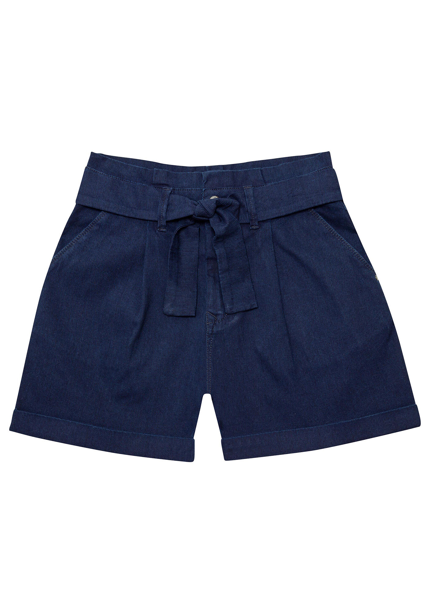 Shorts Clochard com Cinto, JEANS, large.