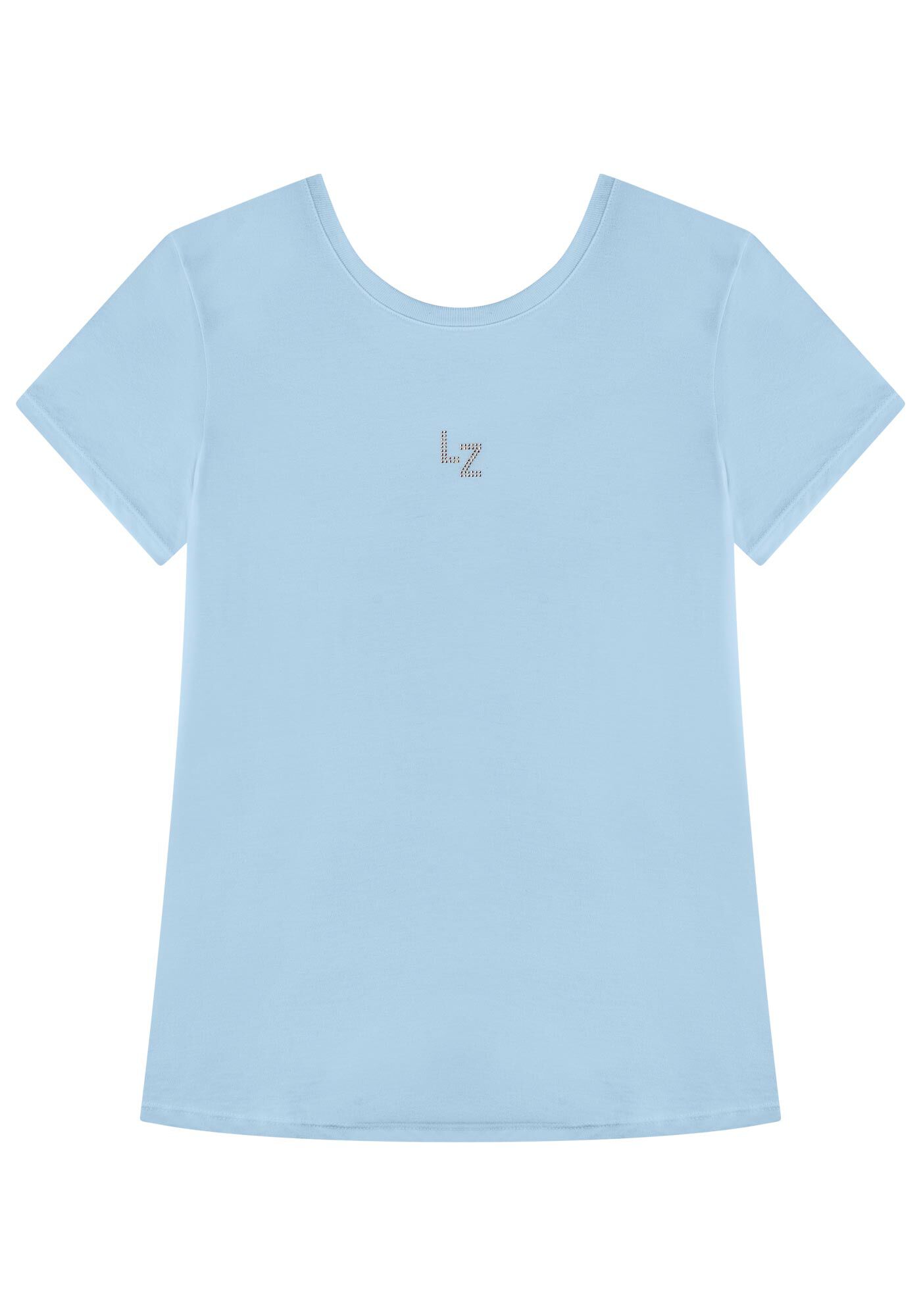 Blusa T-shirt De Mangas Curtas Em Algod&atilde;o Com Assinatura, , large.