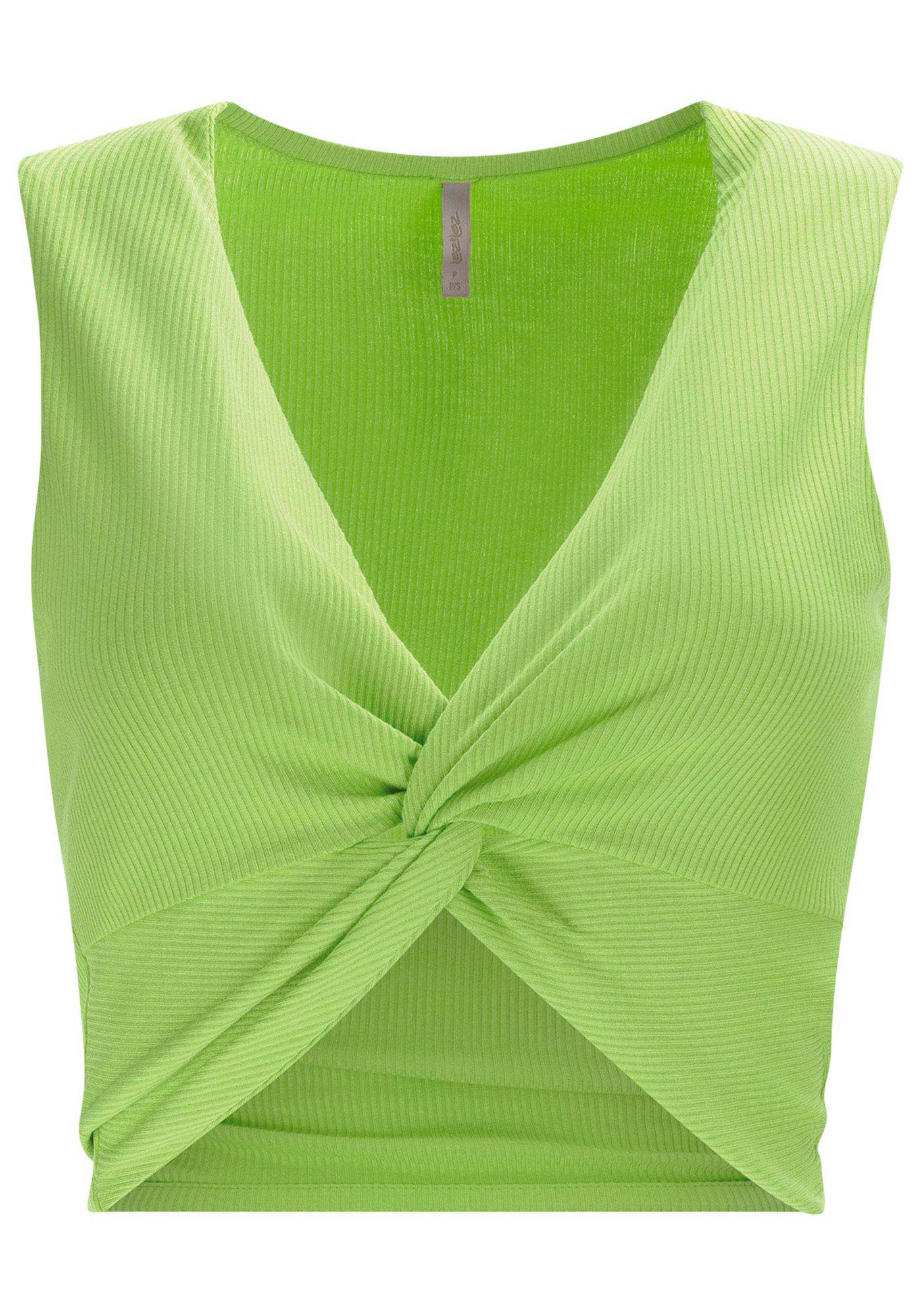 Blusa Cropped Canelada com Tor&ccedil;&atilde;o Busto, , large.