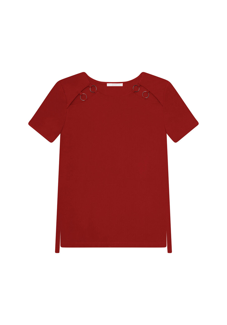 Blusa Recorte Argolas, VERMELHO, large.