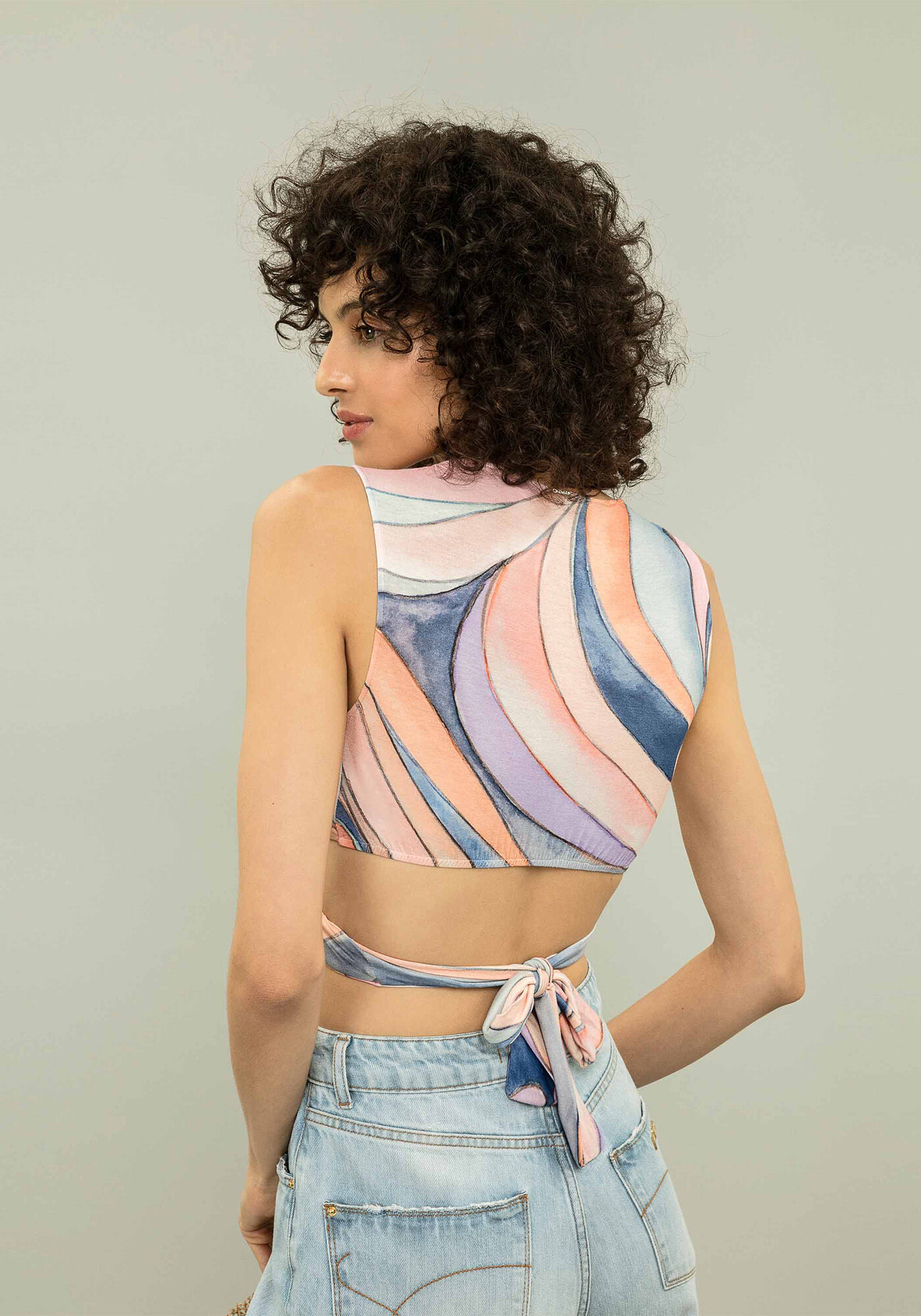 Blusa Cropped Estampa, , large.