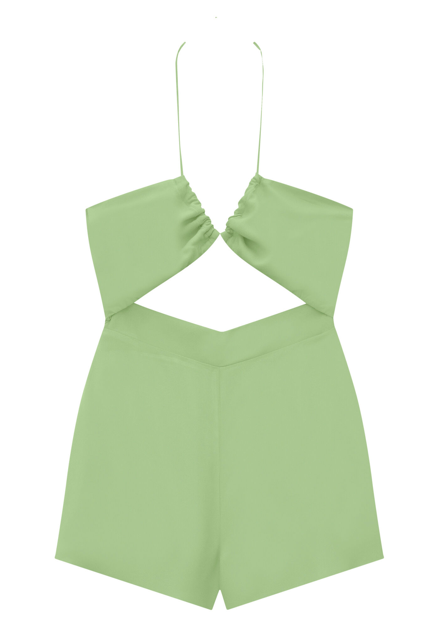 Macac&atilde;o Curto Frente &Uacute;nica em Crepe Cut Out, , large.