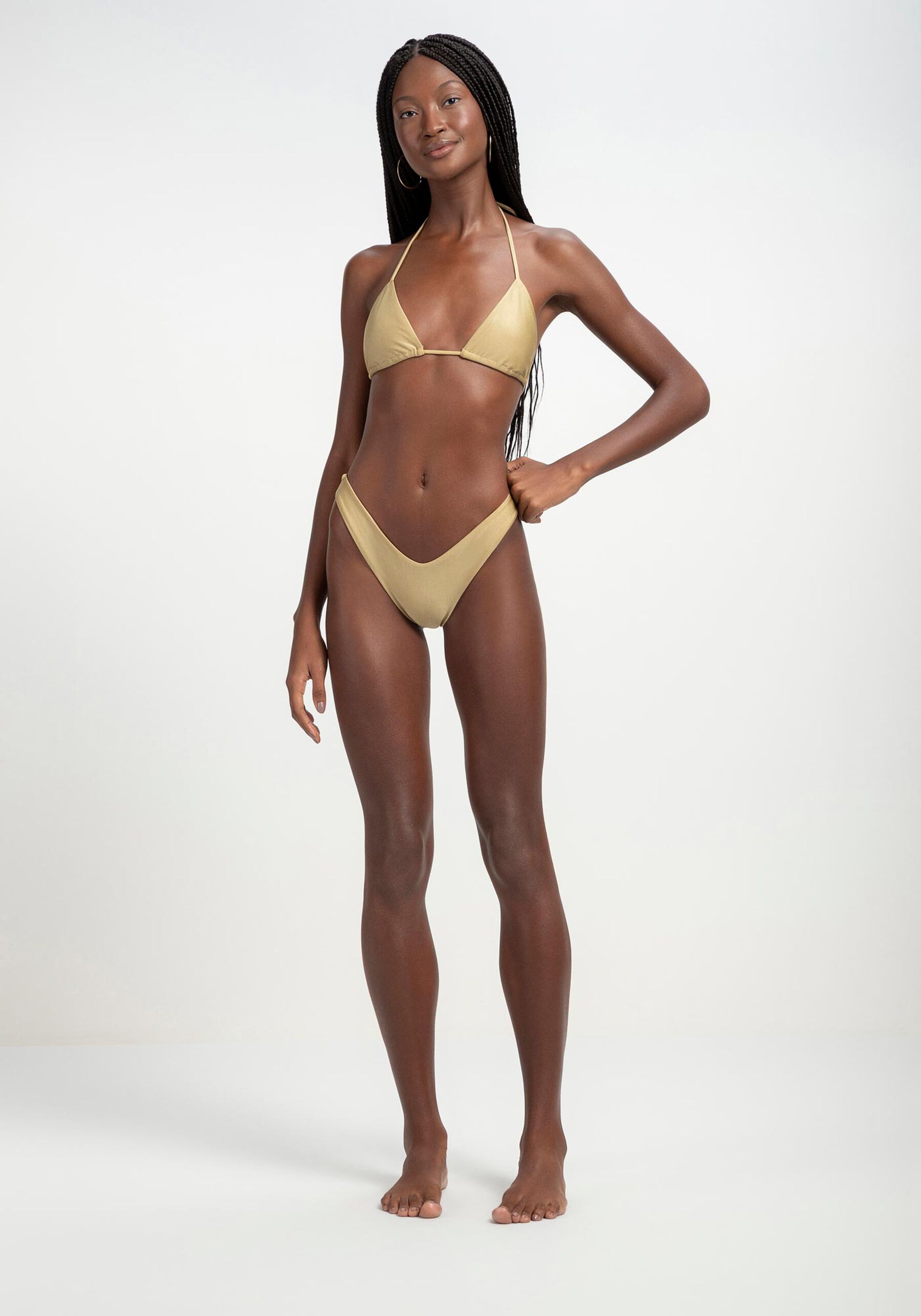 Calcinha Biquíni Asa Delta, BEGE MUDOC. Calcinha Biquíni Asa Delta, BEGE MUDOC, large.