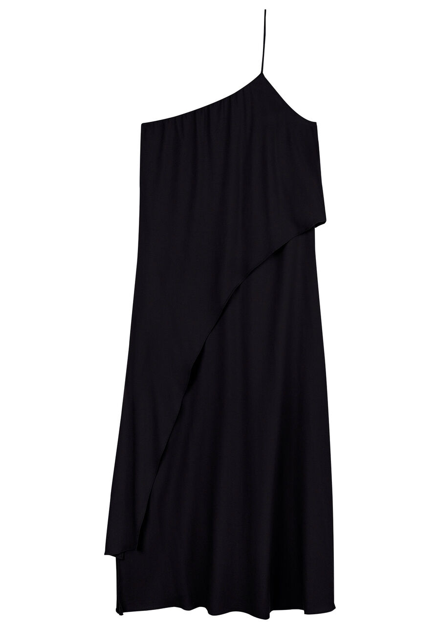 Vestido Midi Ombro Só em Crepe com Babado, . Vestido Midi Ombro Só em Crepe com Babado, , large.