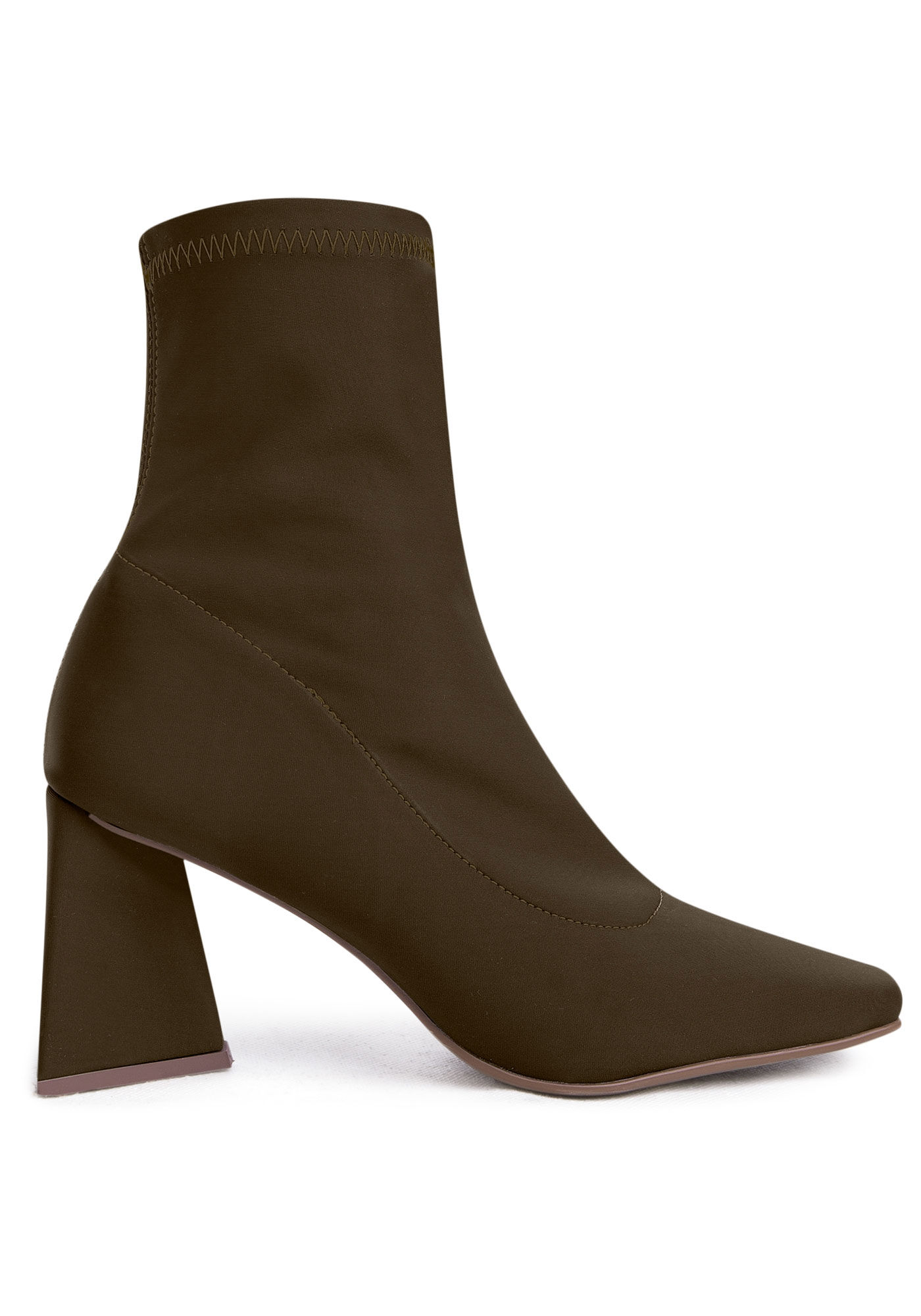 Bota Knit Bico Fico com Salto Flare, , large.