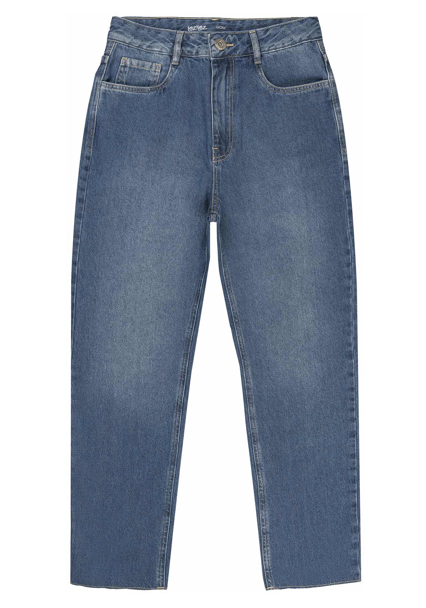 Cal&ccedil;a Jeans Mom Super Alta Cropped Estonada, , large.