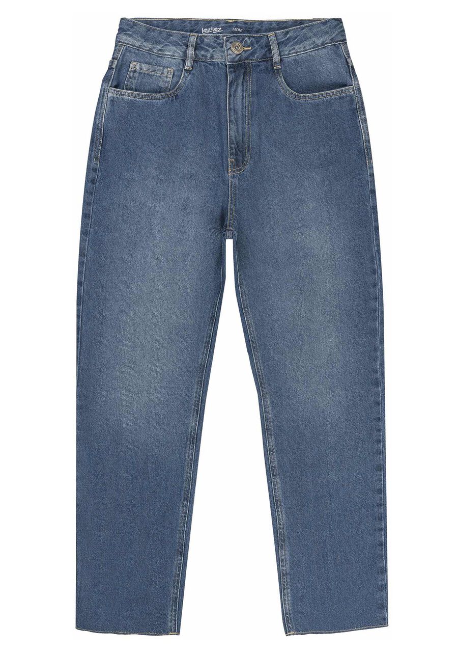 Calça Jeans Mom Super Alta Cropped Estonada, . Calça Jeans Mom Super Alta Cropped Estonada, , large.