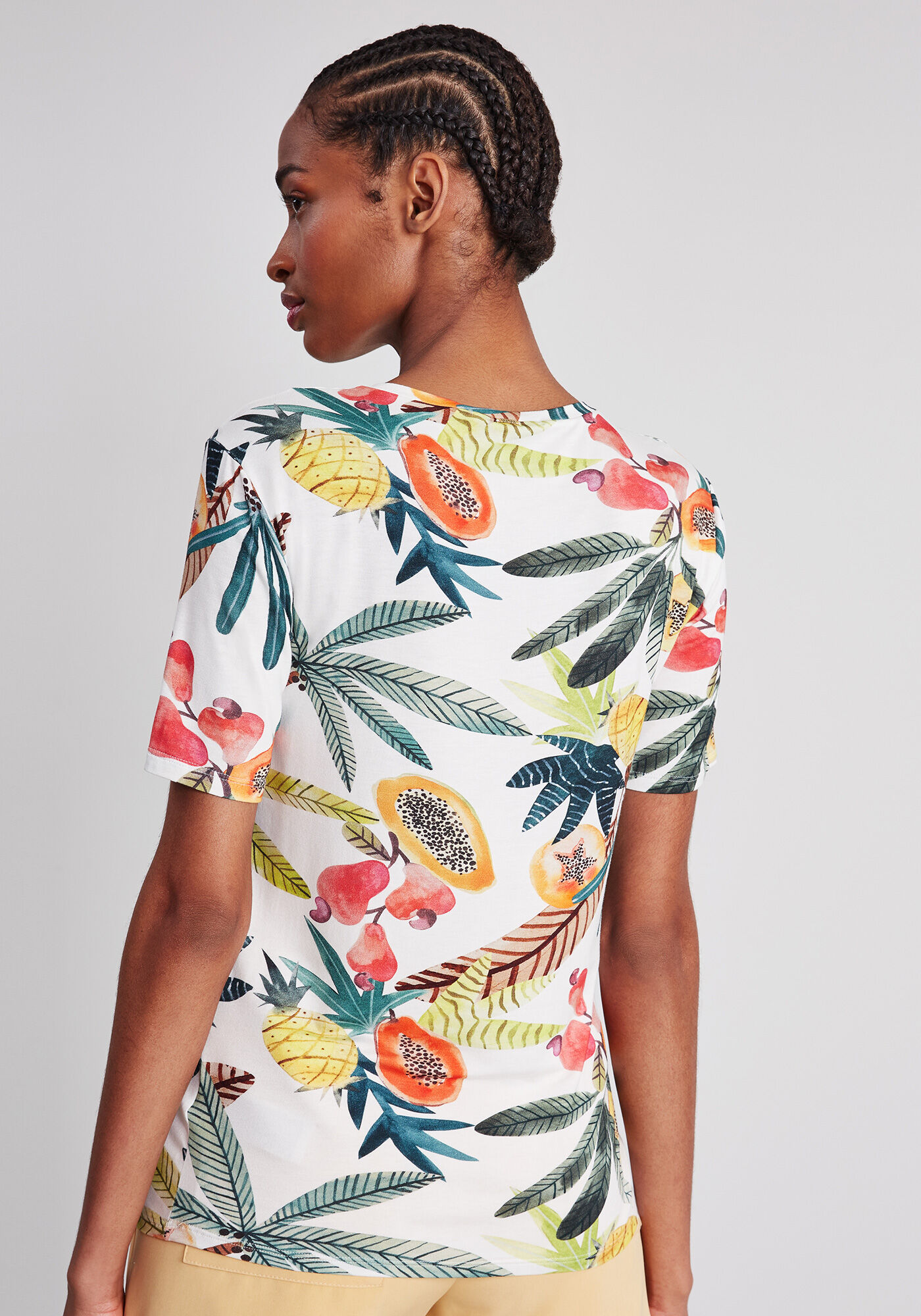 Blusa Manga Curta Estampa, , large.