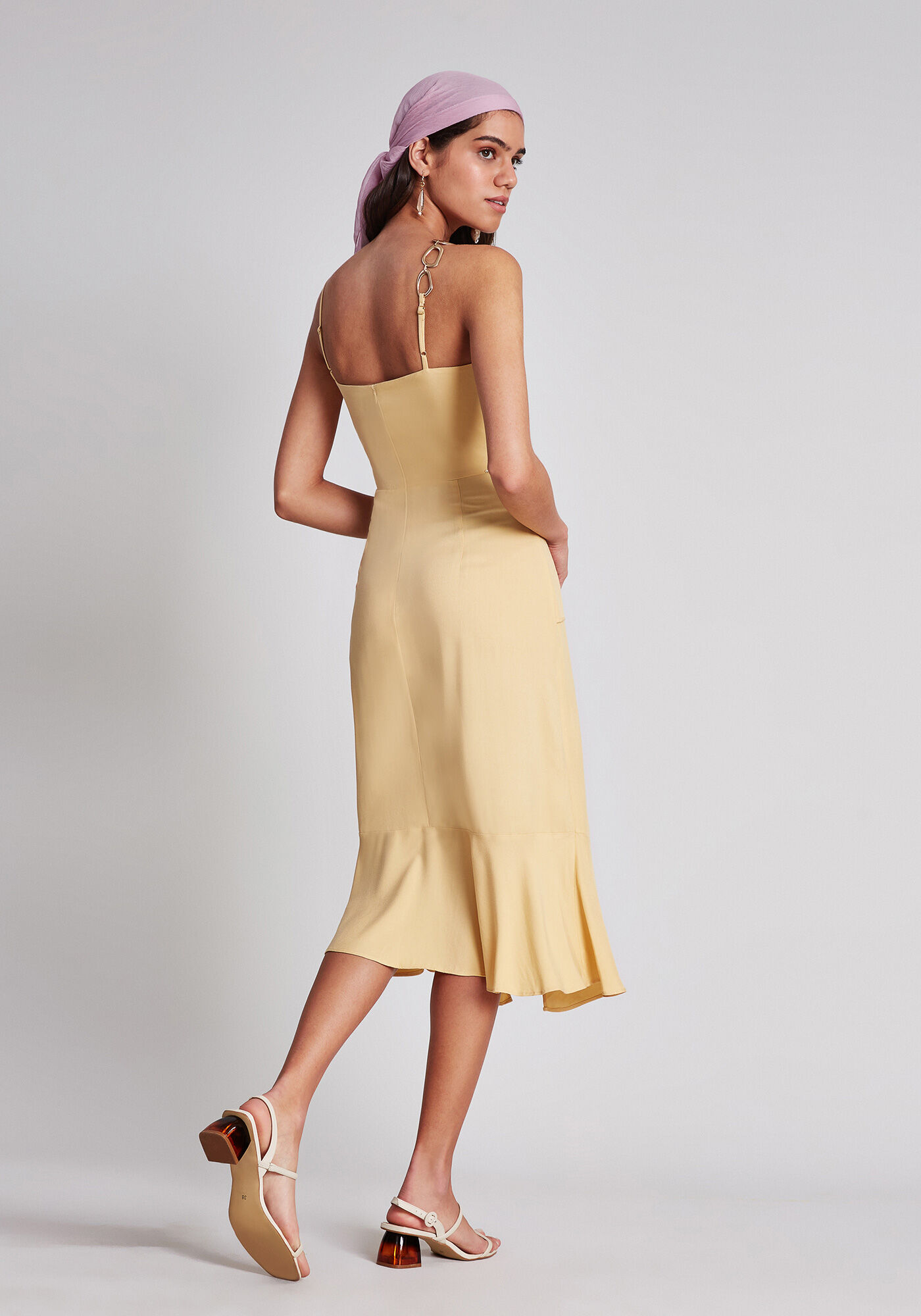 Vestido com Al&ccedil;as M&iacute;di Amarra&ccedil;&atilde;o, , large.