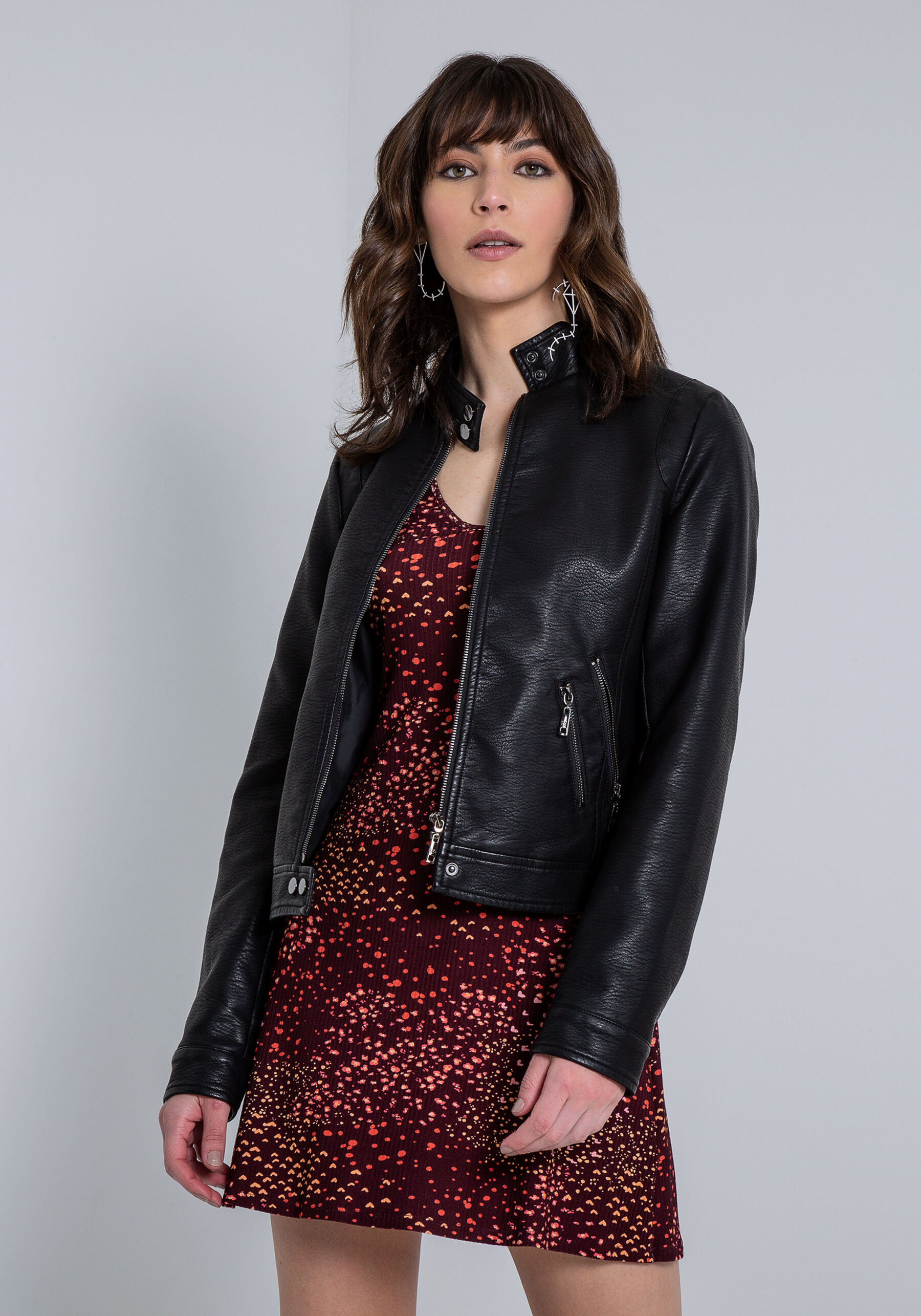 Vestido Manga Longa Canelado Estampado, . Vestido Manga Longa Canelado Estampado, , large.