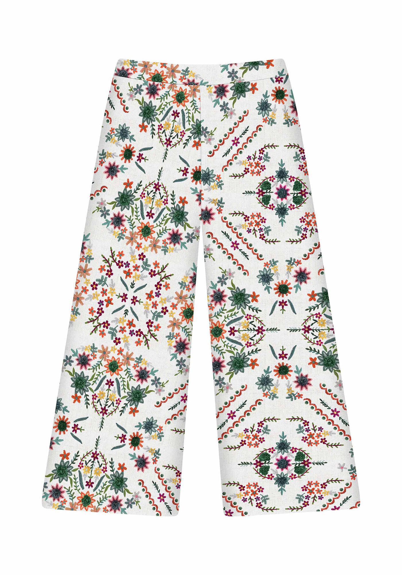 Cal&ccedil;a Pantacourt Linho Estampa, , large.