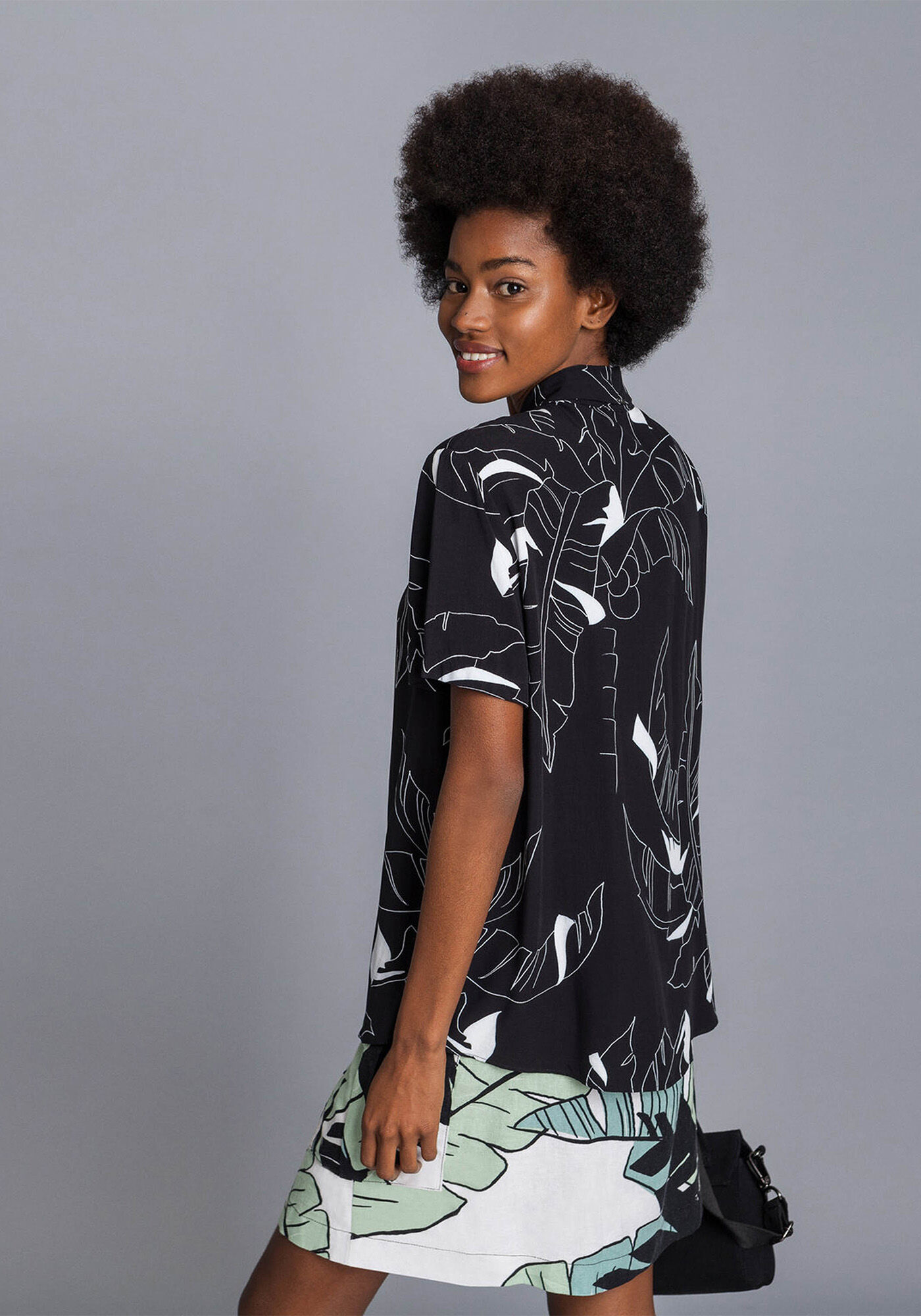 Camisa Manga Curta Estampa, , large.