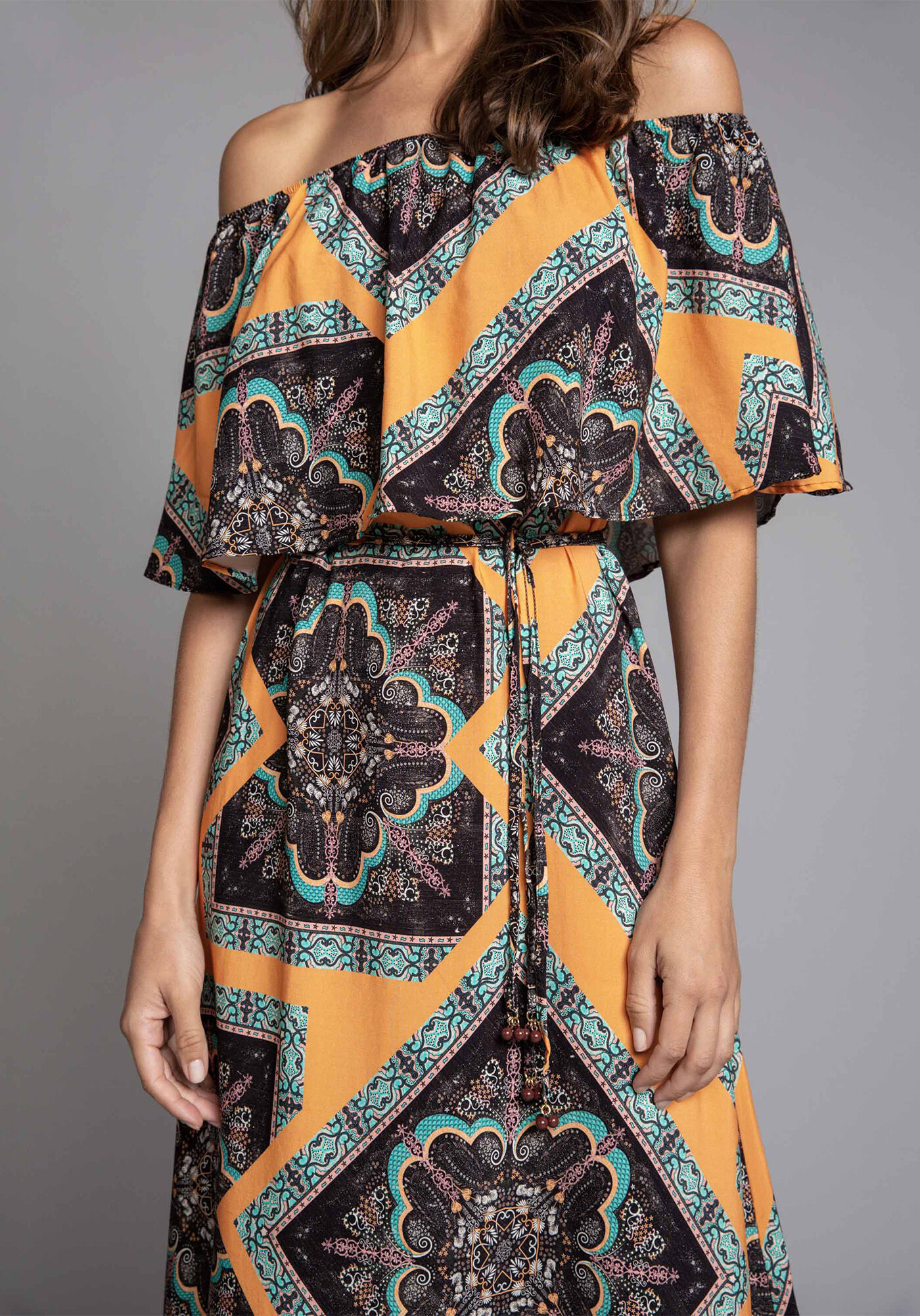 Vestido M&iacute;di Ombro a Ombro Jonson, , large.