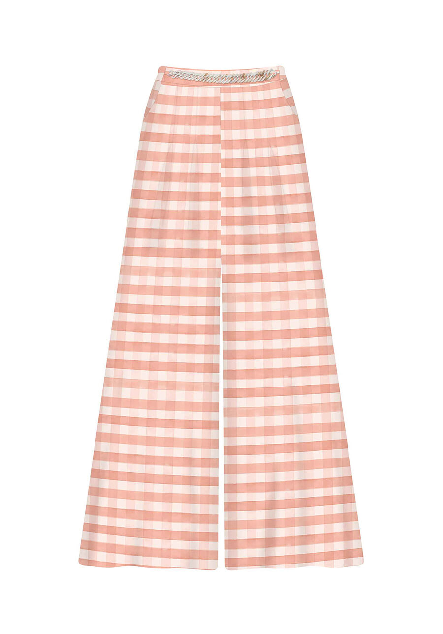 Calça Tecido Pantalona Ladrilhos, . Calça Tecido Pantalona Ladrilhos, , large.