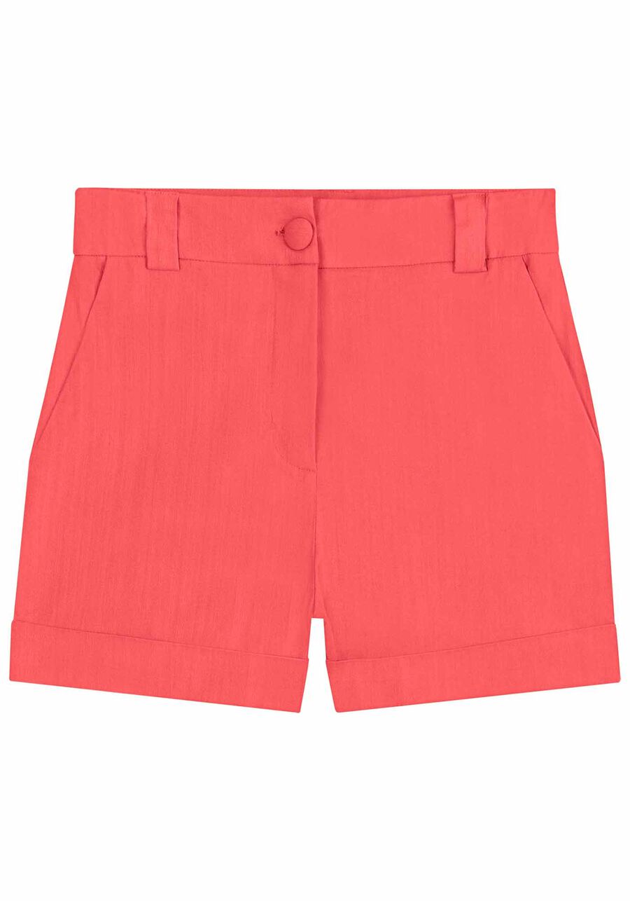 Shorts Alfaiataria em Linho com Cintura Média, . Shorts Alfaiataria em Linho com Cintura Média, , large.