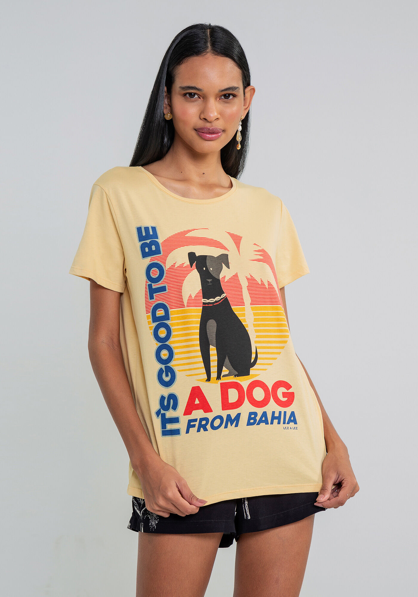 Blusa Manga Curta Estampada, , large.