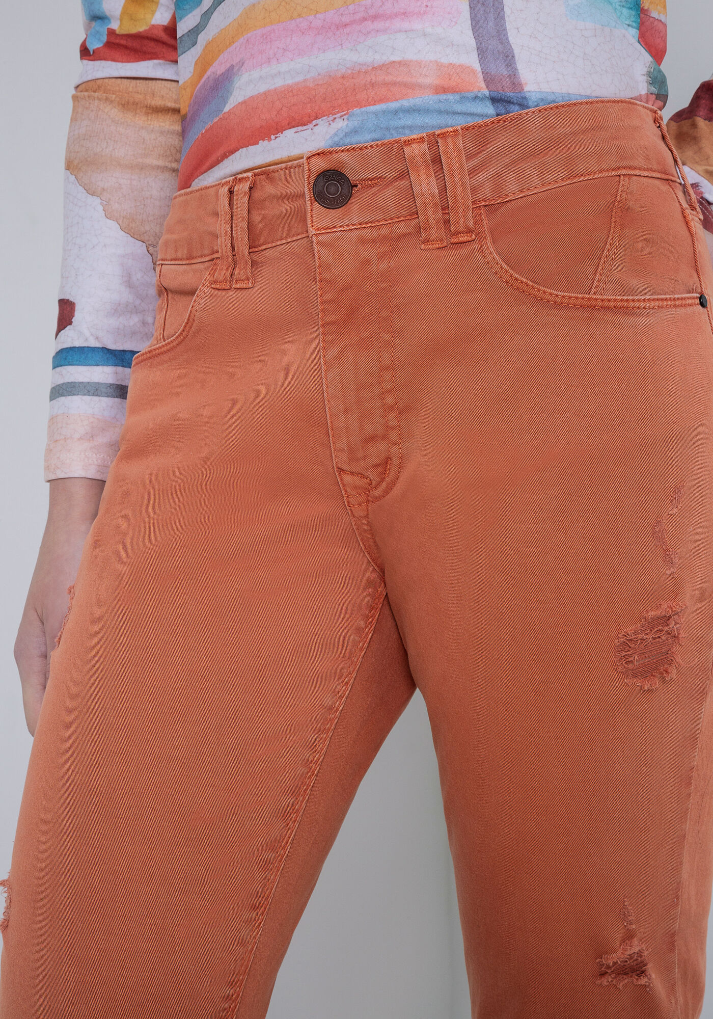 Cal&ccedil;a Jeans Skinny Cropped Bali Every Day, MARROM OXIDO, large.