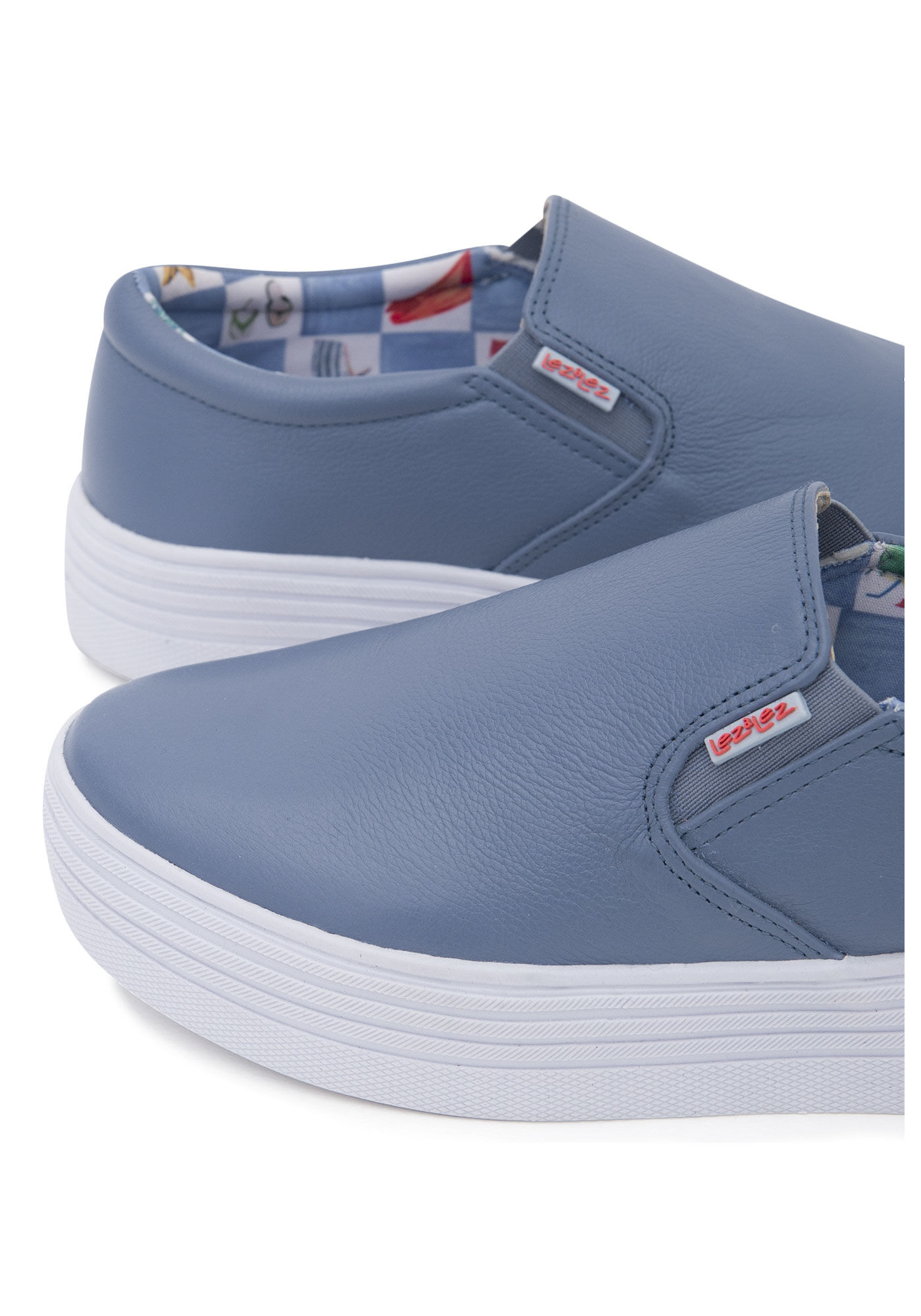 T&ecirc;nis Slip On Flatform, AZUL VIOLA, large.