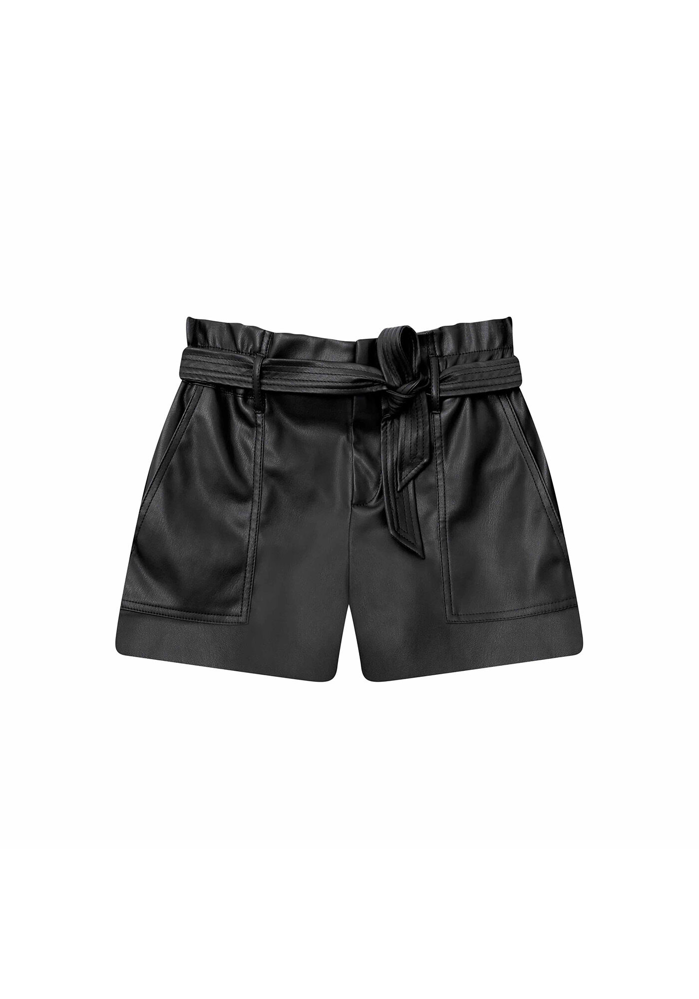 Shorts Clochard Cinto PU Verniz, , large.