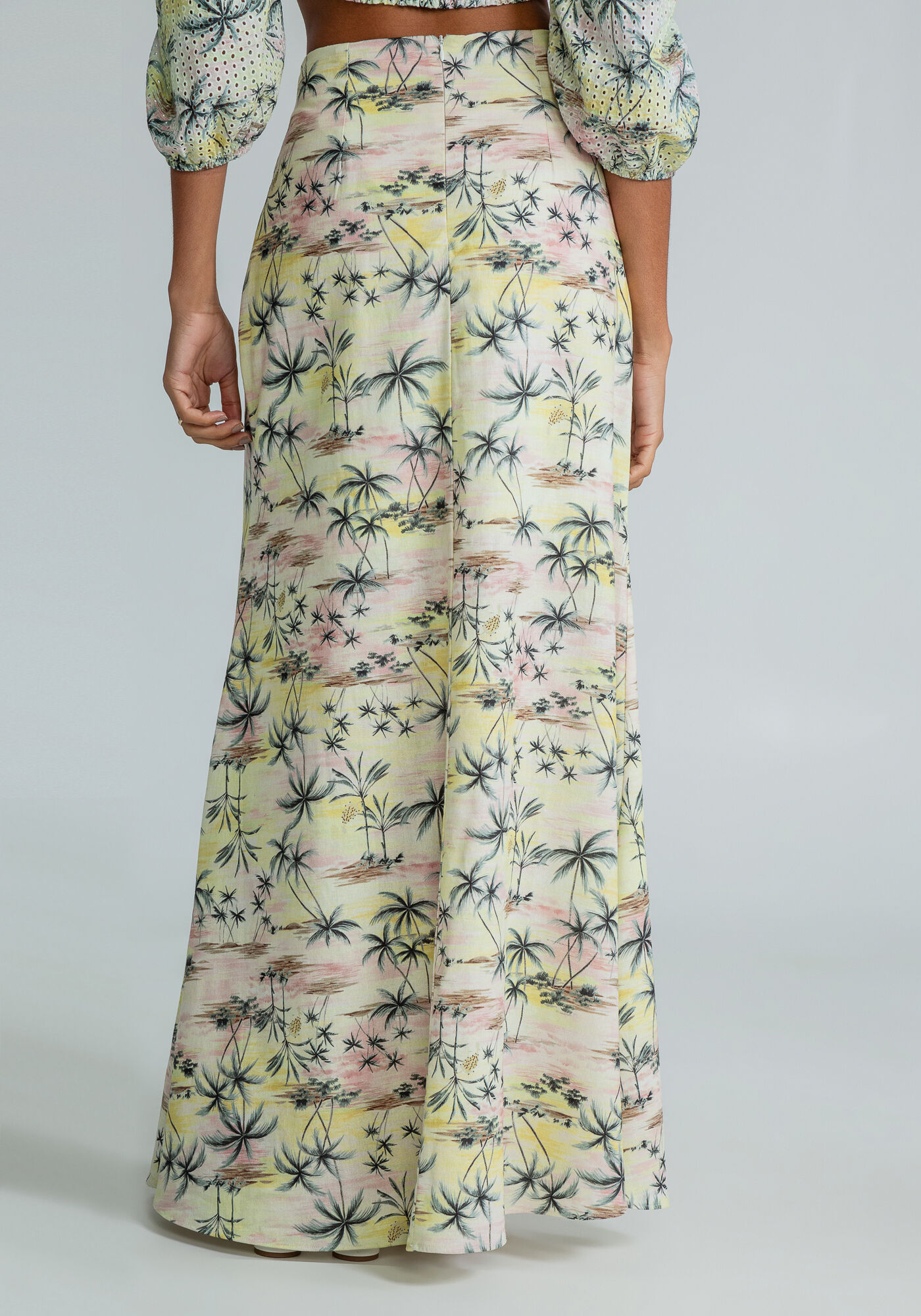 Saia Midi Cintura Alta, , large.