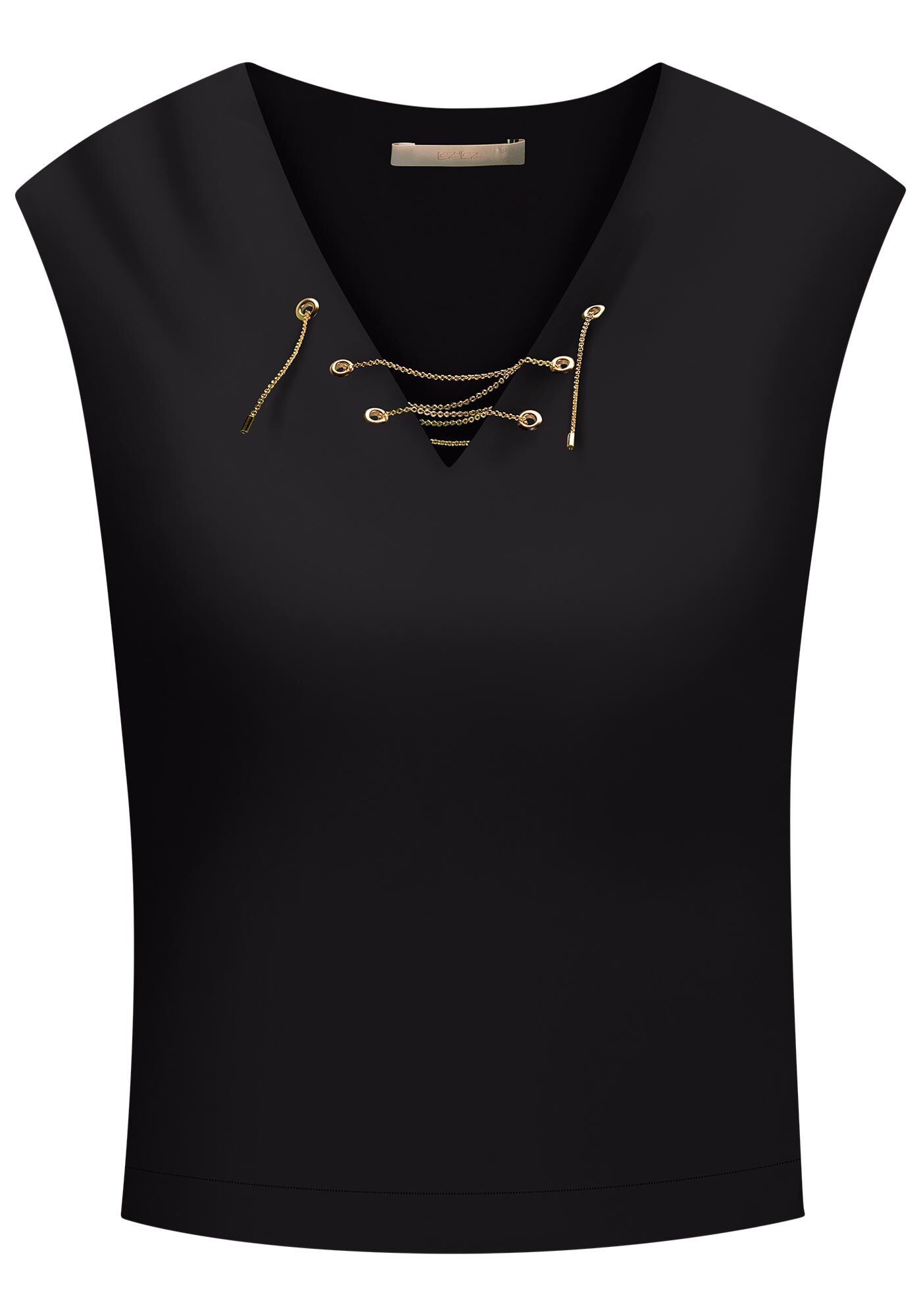 Regata em Viscose com Amarra&ccedil;&atilde;o Corrente, , large.