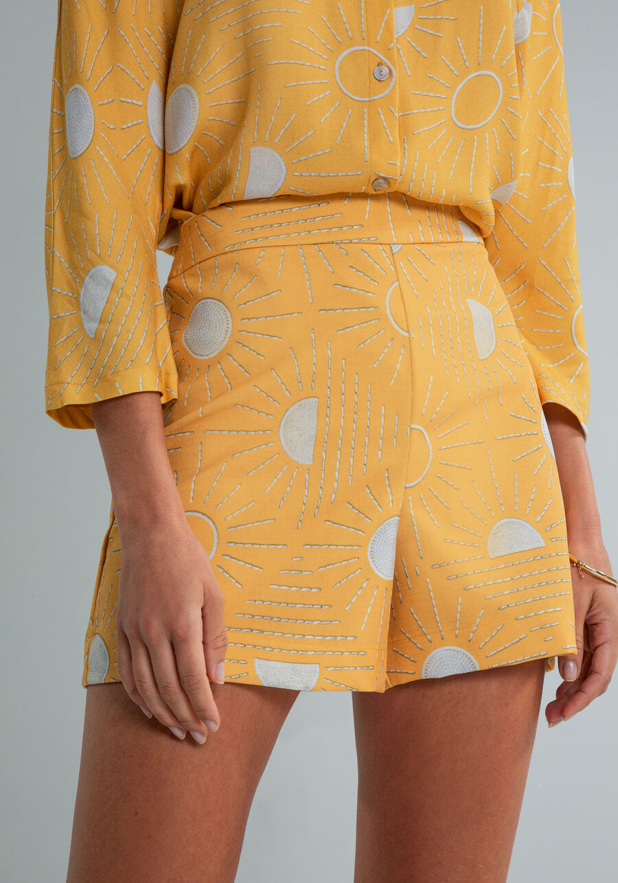 Shorts Cintura Média Estampa, . Shorts Cintura Média Estampa, , large.