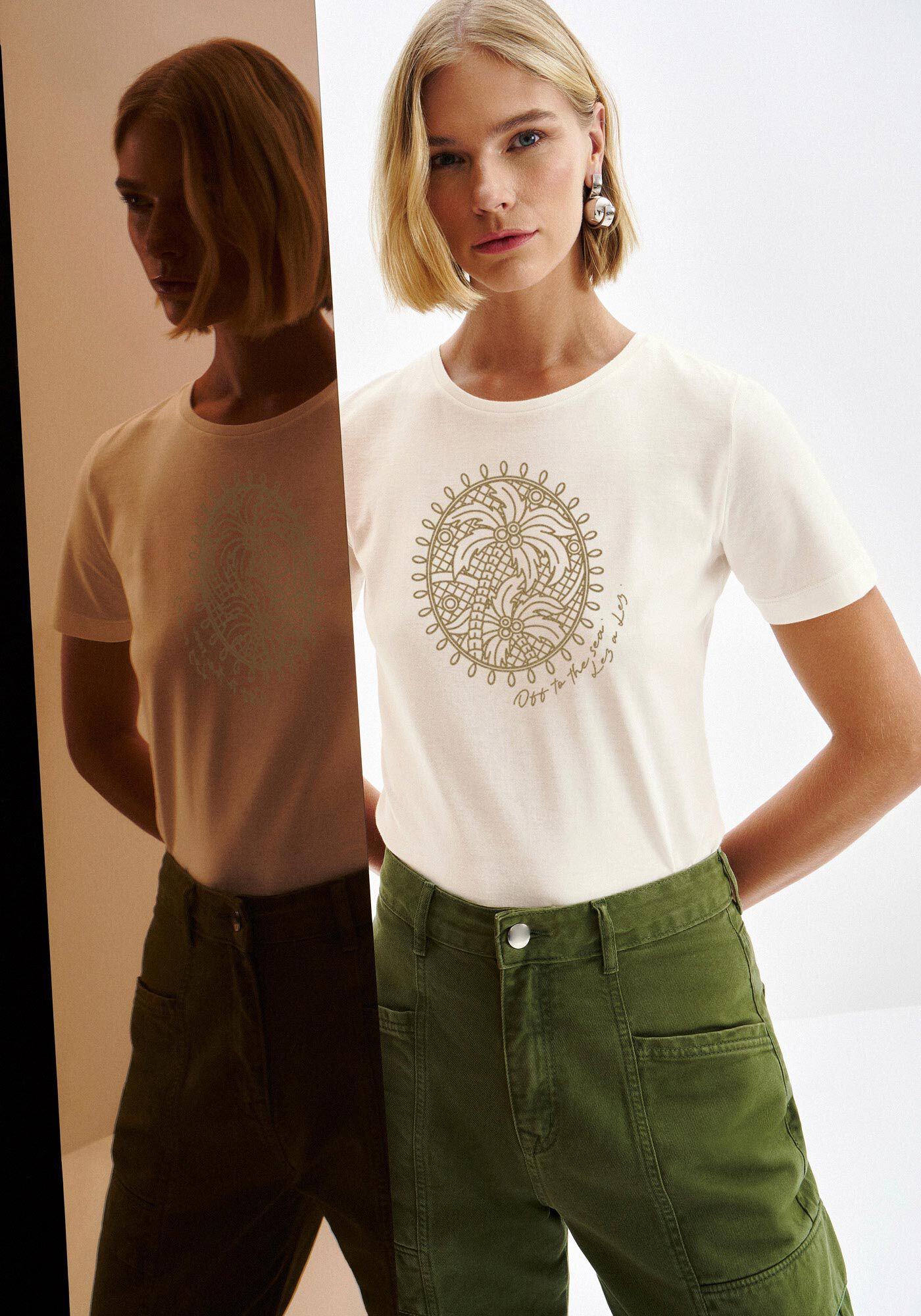 T-Shirt Malha Prime Estampa com Relevo, , large.