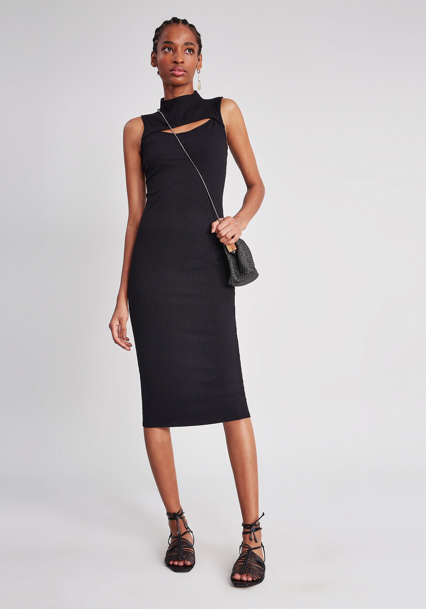 Vestido M&iacute;di Recorte Busto, , large.