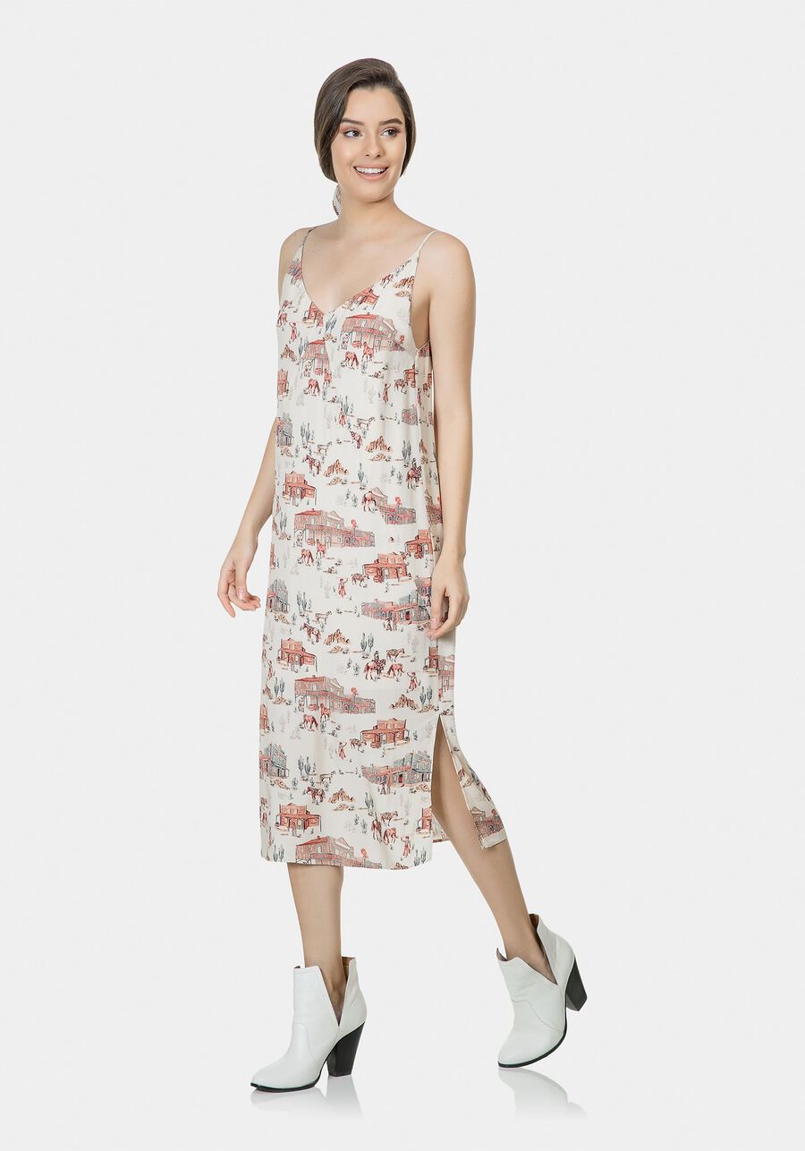 Vestido Mídi com Acessório Tecido, . Vestido Mídi com Acessório Tecido, , large.