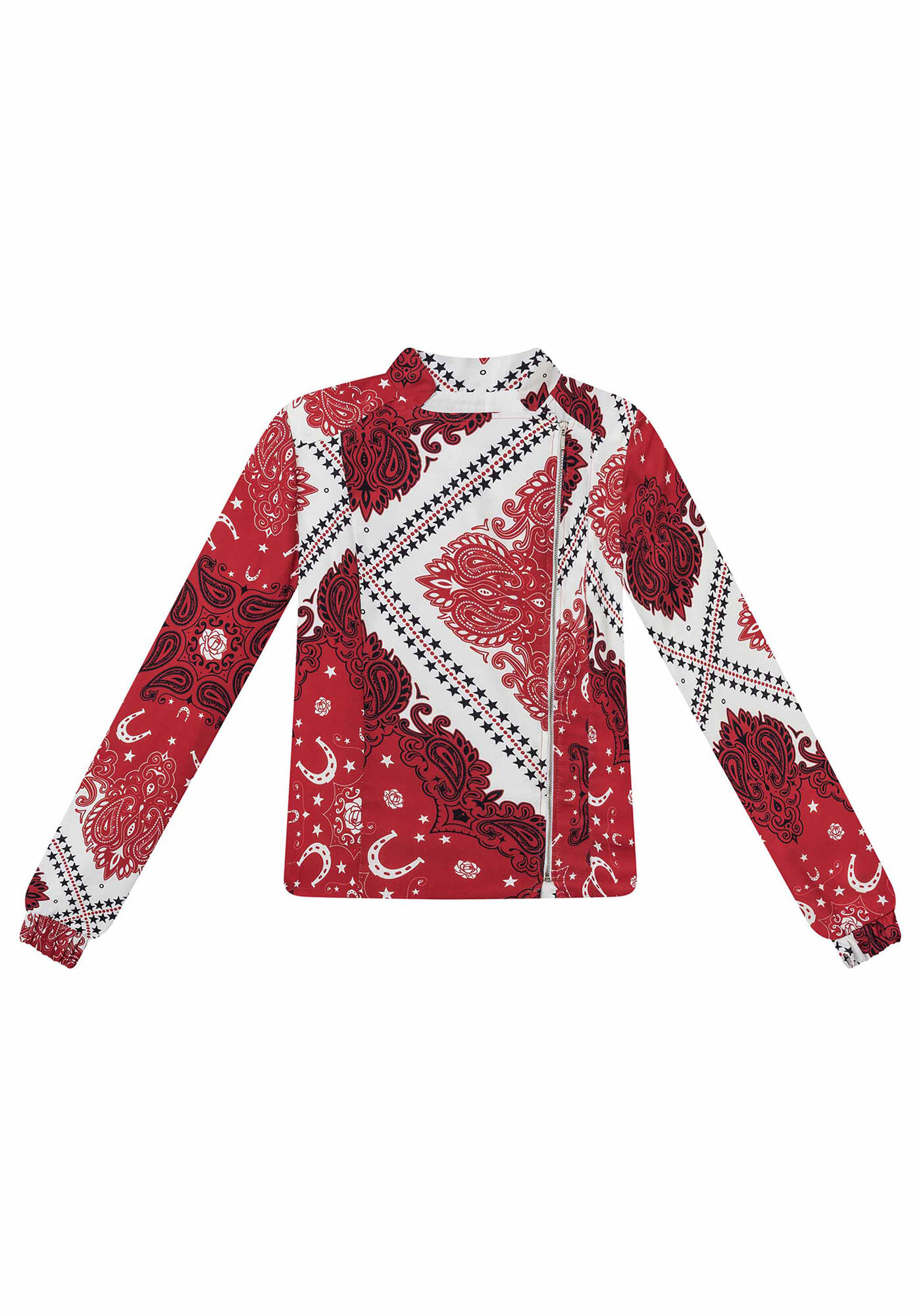 Jaqueta Estampada em Tecido, , large.