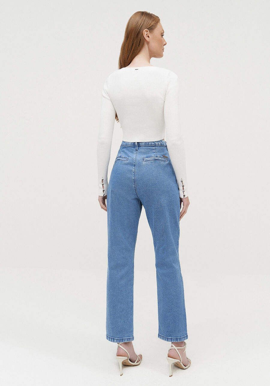 Calça Jeans Slim Alfaiataria Cropped, . Calça Jeans Slim Alfaiataria Cropped, , large.