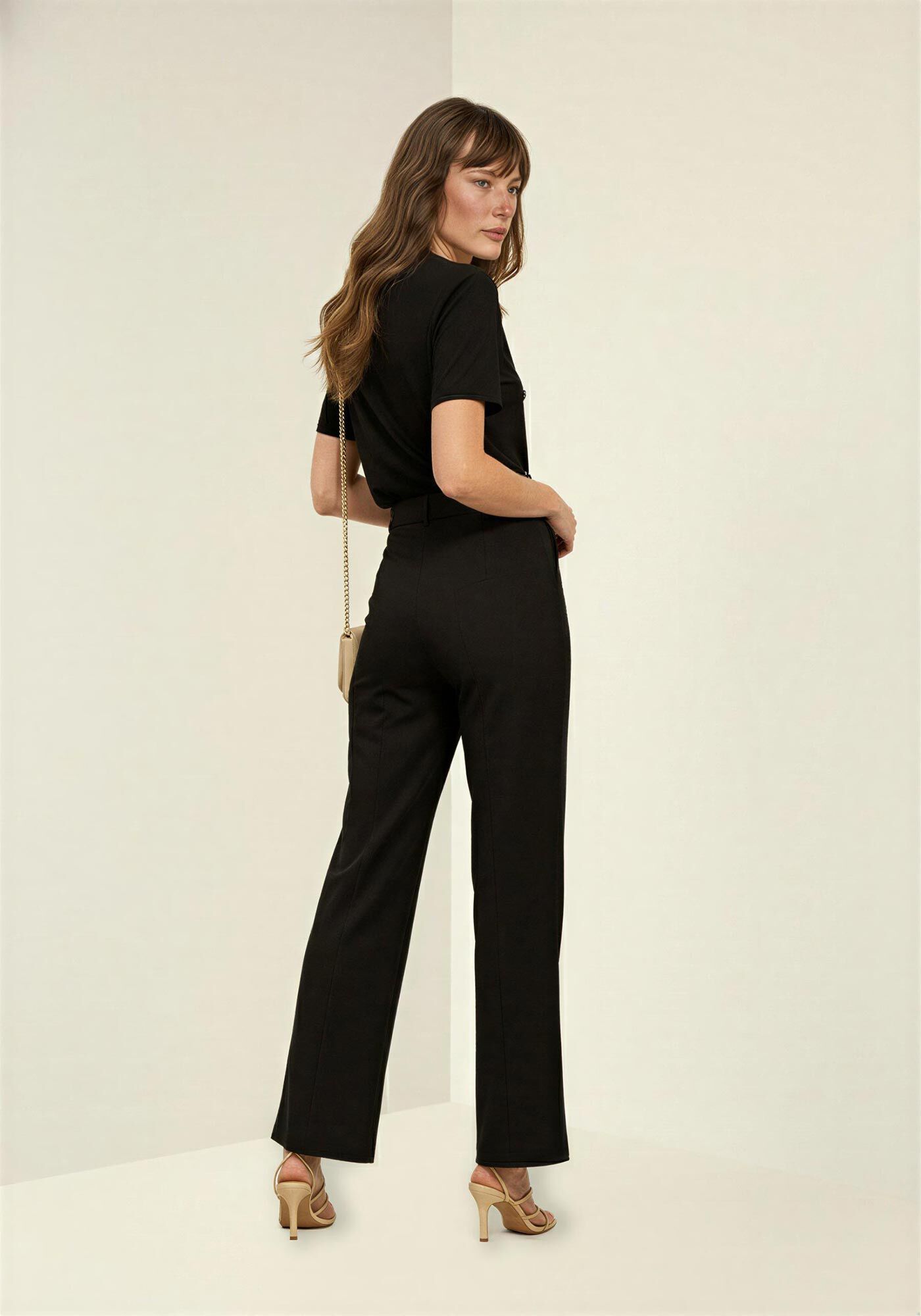 Blusa T-shirt Em Malha Penteada Com Bordados, , large.