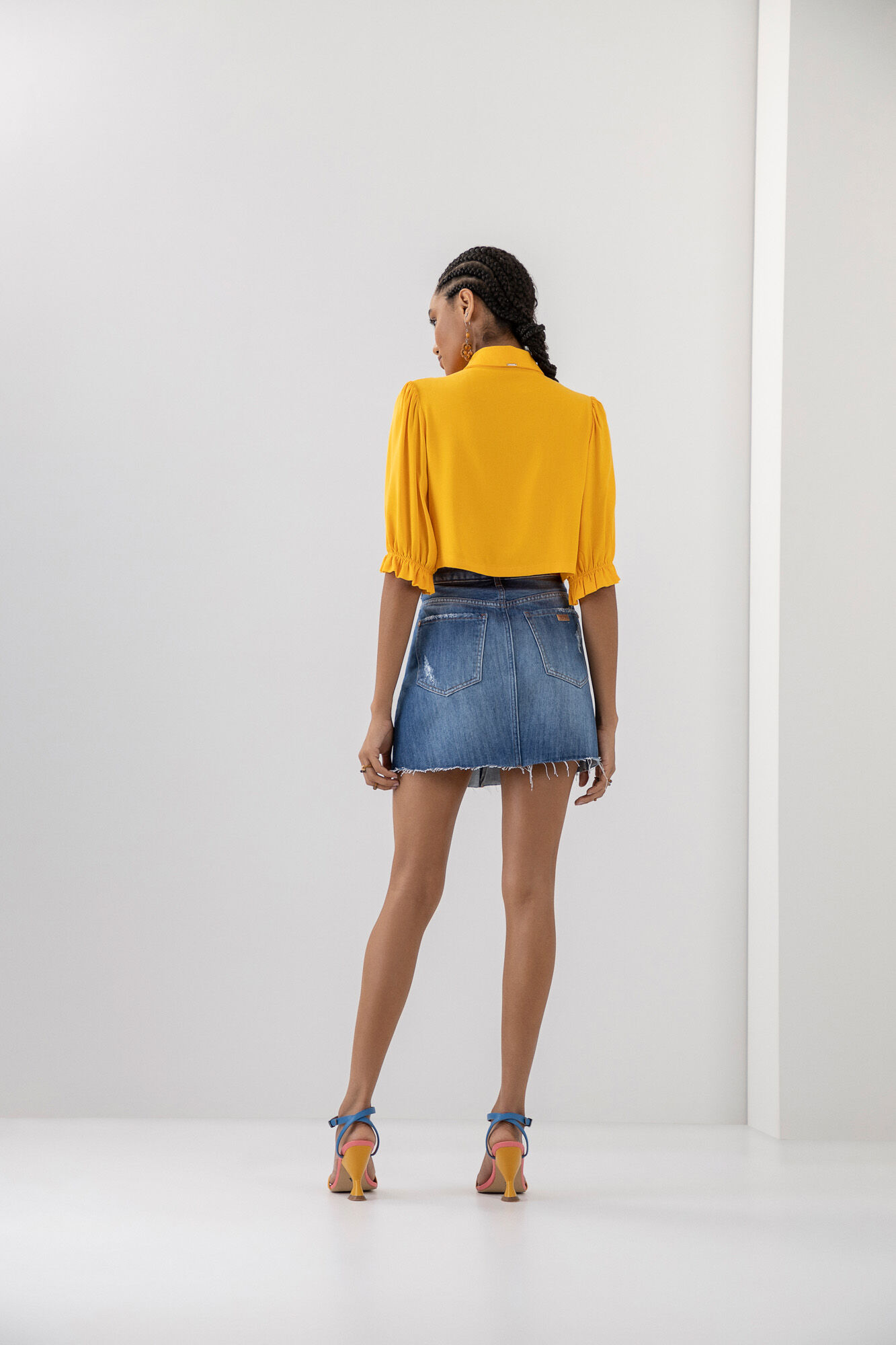Saia sale jeans colada