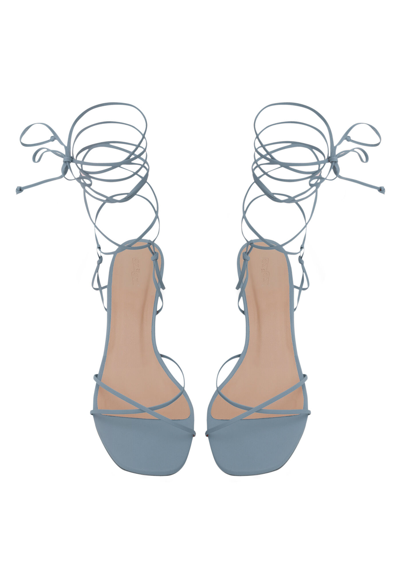 Sand&aacute;lia em Couro com Salto Geom&eacute;trico, , large.