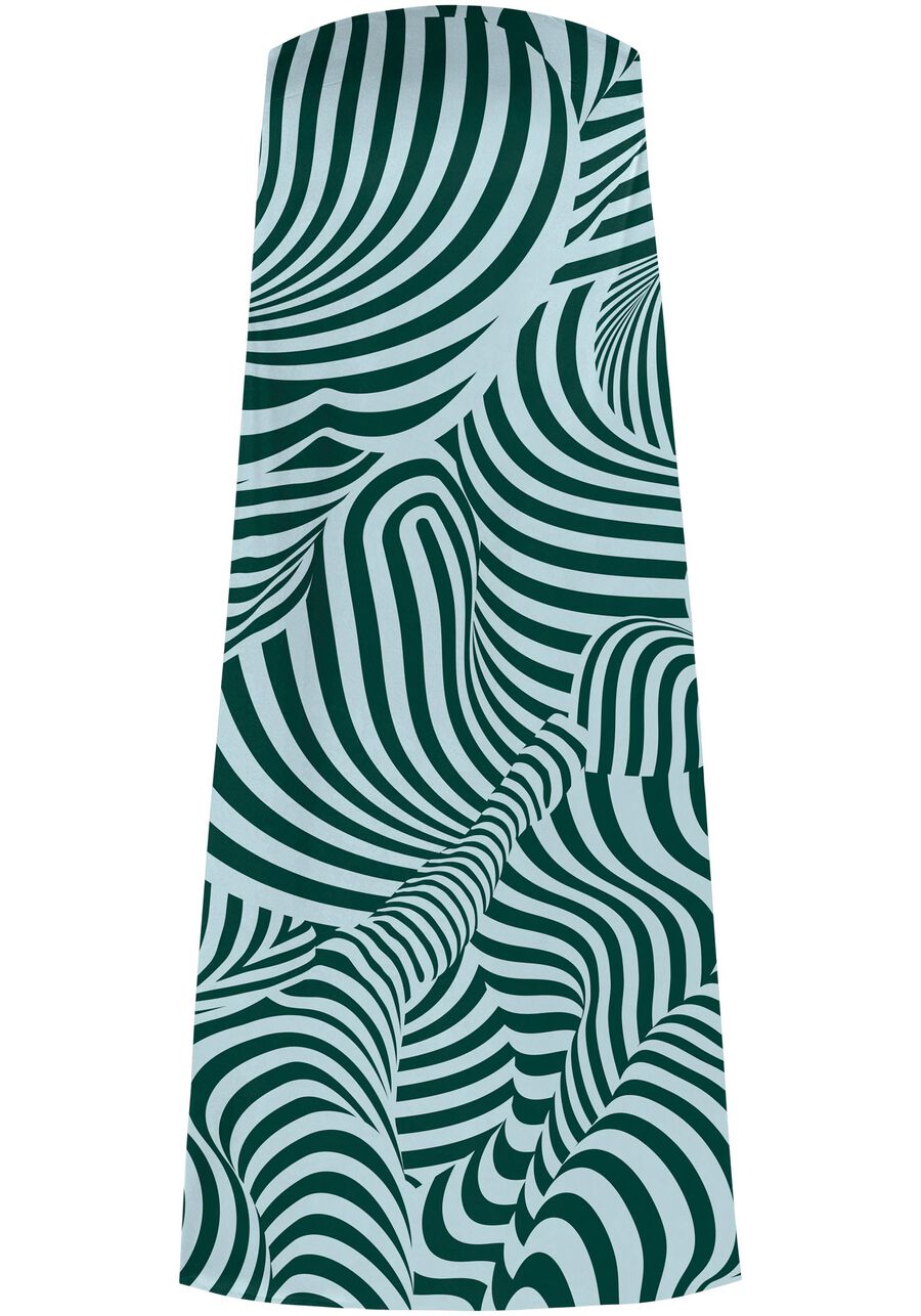 Vestido Longo Estampado Sem Alças Com Fenda Lateral, . Vestido Longo Estampado Sem Alças Com Fenda Lateral, , large.