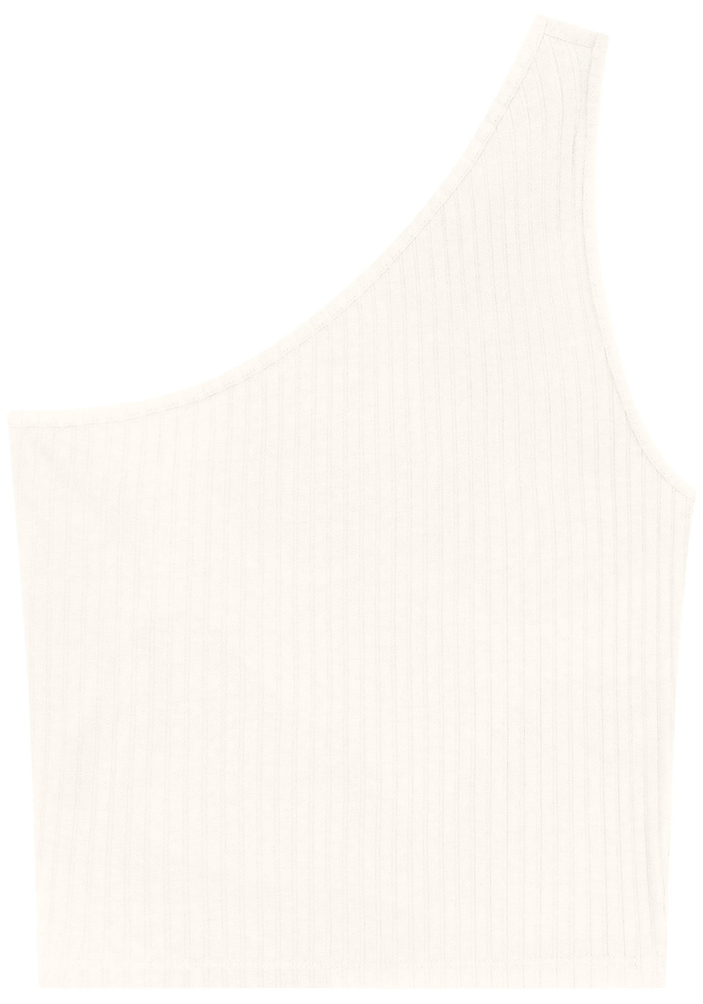 Blusa Um Ombro S&oacute; Canelada, , large.