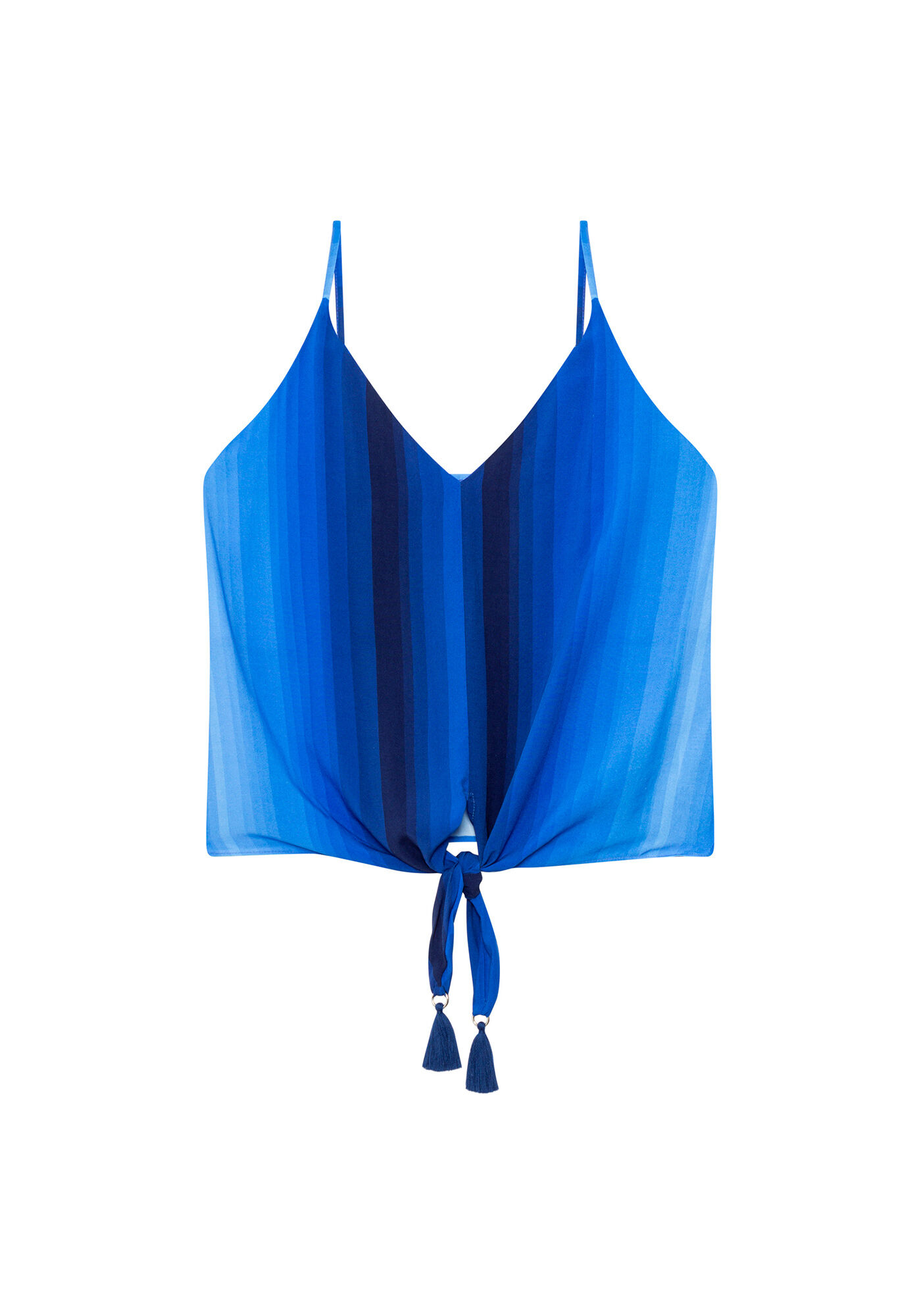 Blusa com Al&ccedil;as Amarra&ccedil;&atilde;o Estampa, , large.