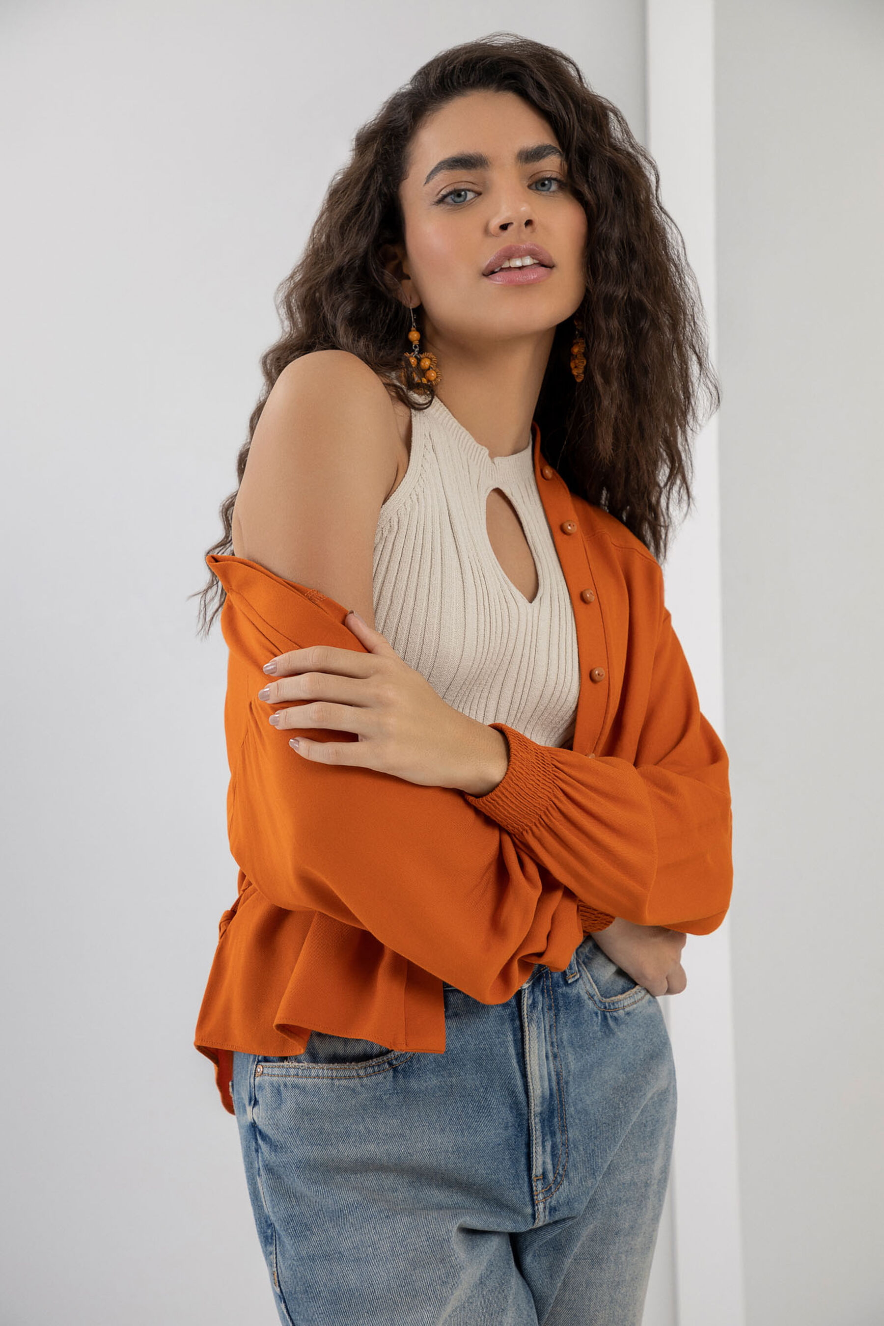 Jaqueta em Viscose com Cinto, MARROM UNIAO. Jaqueta em Viscose com Cinto, MARROM UNIAO, large.