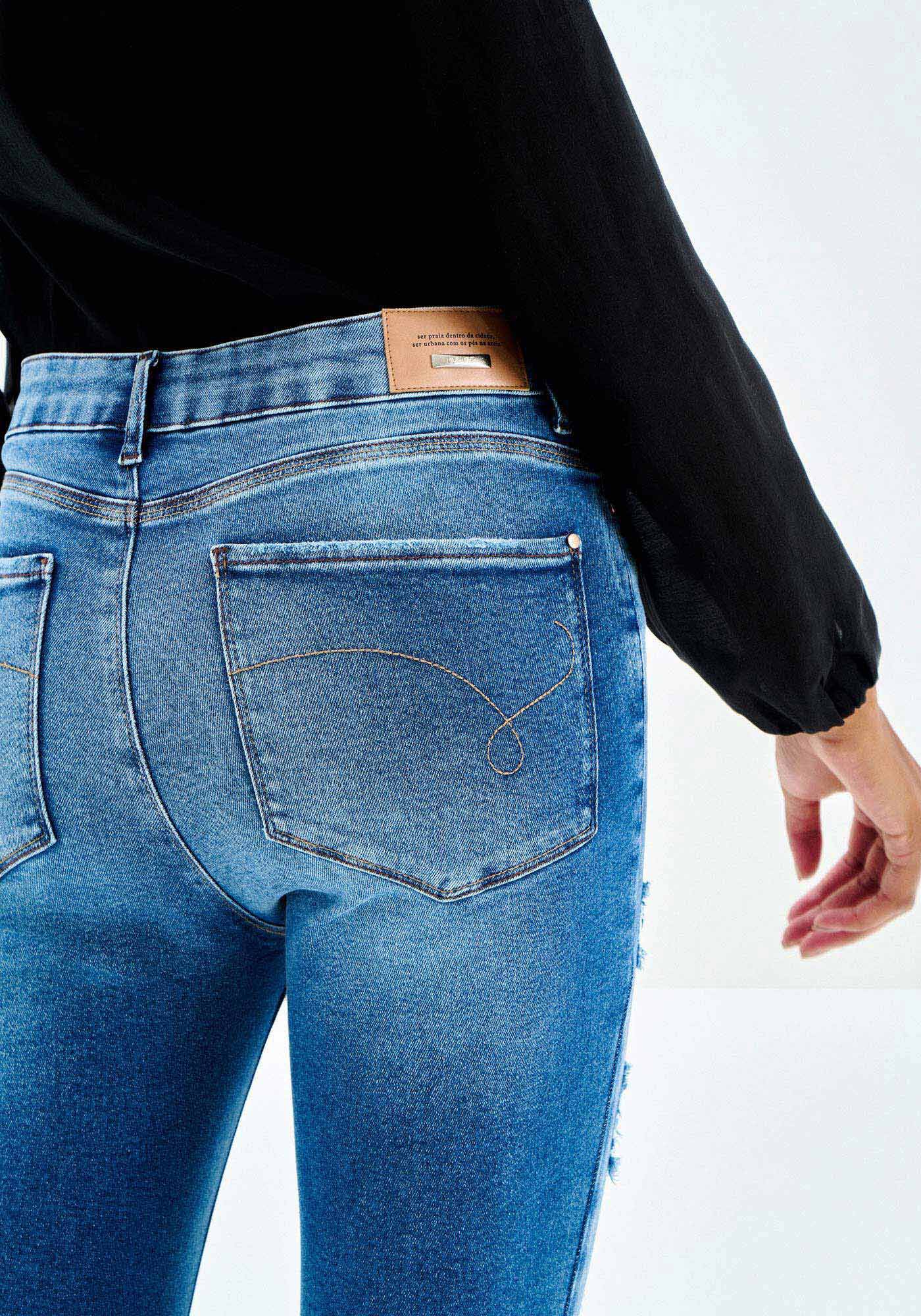 Cal&ccedil;a Jeans Skinny Cintura Alta Shaping, JEANS, large.