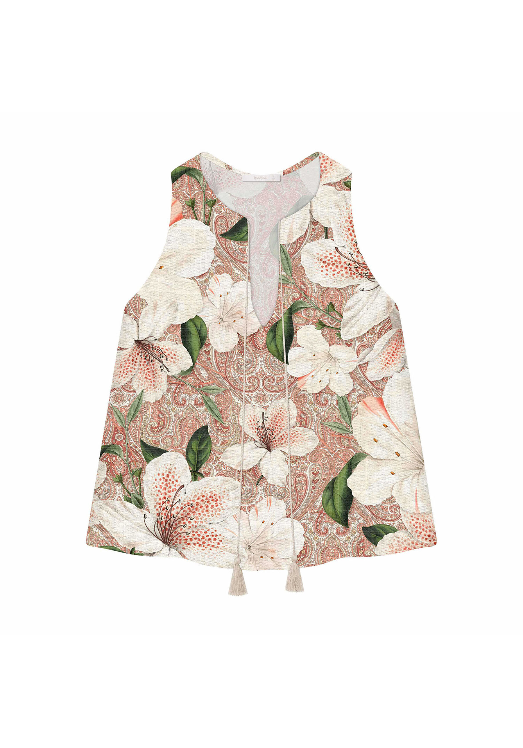 Regata Estampada Tiras, . Regata Estampada Tiras, , large.